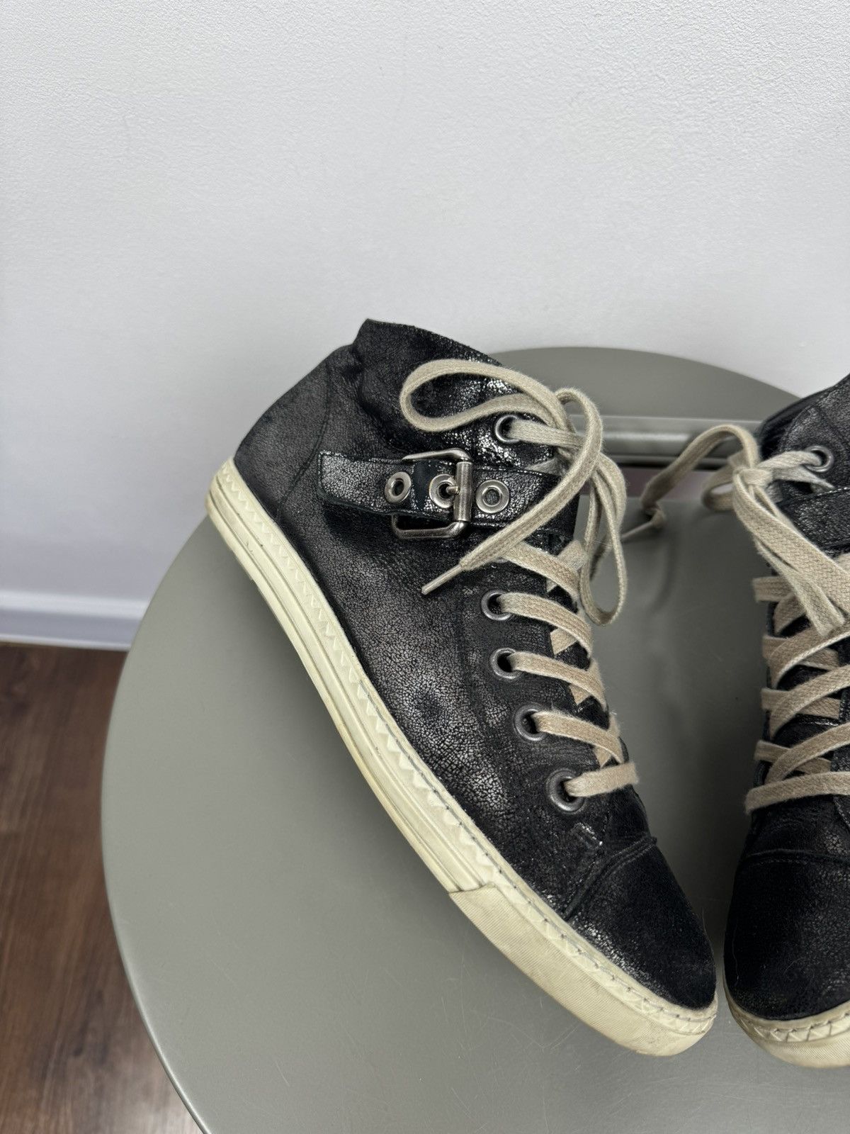 Other Paul Green Black High Top Sneakers Buckle Shoes 39 Size US 8 / IT 38 - 2 Thumbnail
