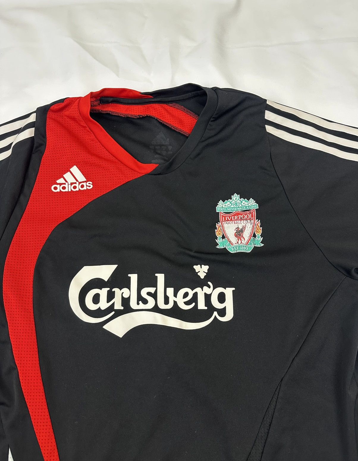 Adidas ADIDAS LIVERPOOL 2007/08 FOOTBALL T- SHIRT SOCCER JERSEY L Size US L / EU 52-54 / 3 - 5 Thumbnail