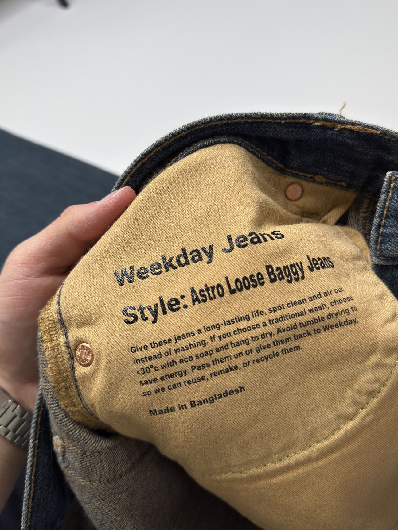 JNCO × Weekday Weekday Astro Loose Baggy Jeans wide swag jnco vibe polar Size US 34 / EU 50 - 6 Thumbnail