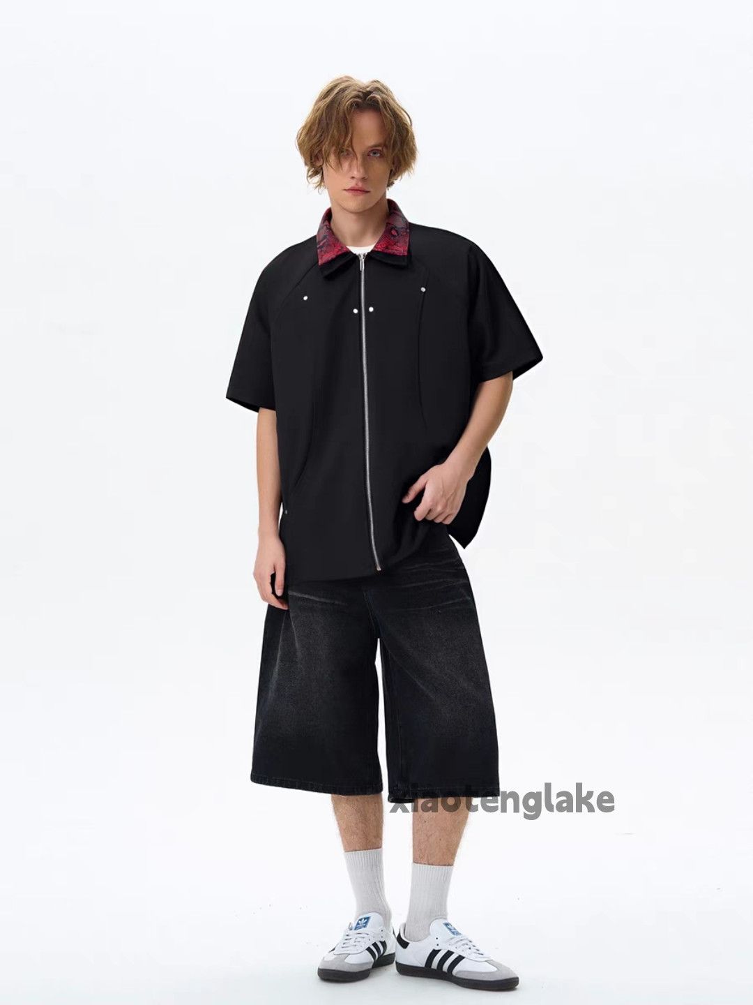 Designer Zipper utility skate hiphop loose yuppie punk shirt Size US XXL / EU 58 / 5 - 6 Thumbnail