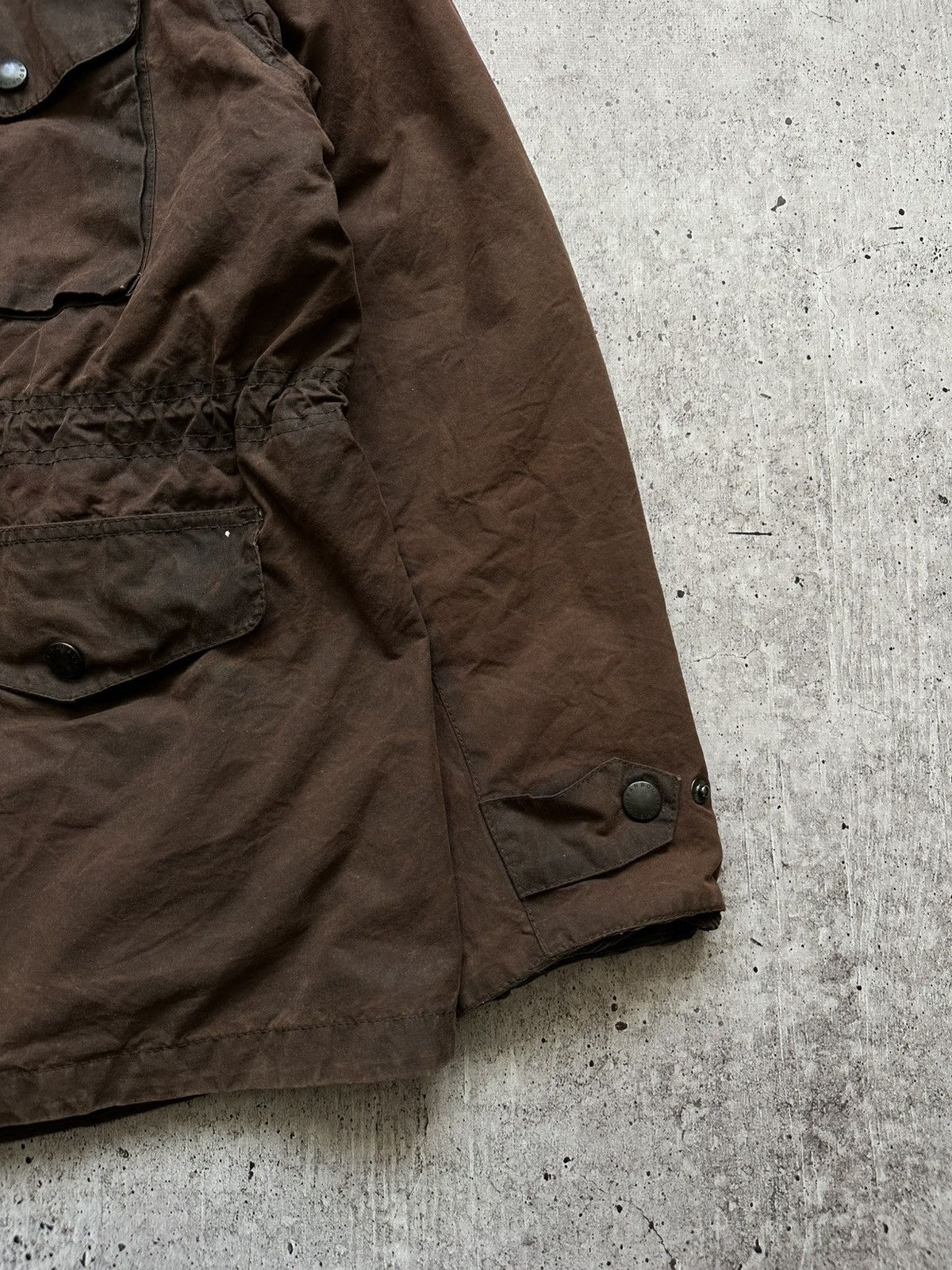 Barbour Vintage Barbour A357 Sapper Waxed Cotton Jacket Size US XL / EU 56 / 4 - 6 Thumbnail