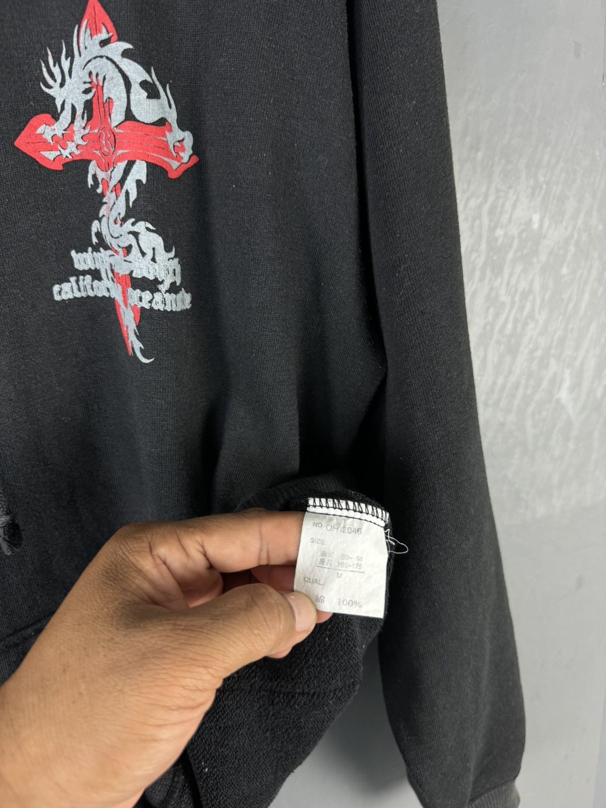 Dragonfly × Japanese Brand × Vintage JAPANESE DESIGN DRAGON FLY CROSS LOGO HOODIE SWEATSHIRT Size US S / EU 44-46 / 1 - 11 Thumbnail