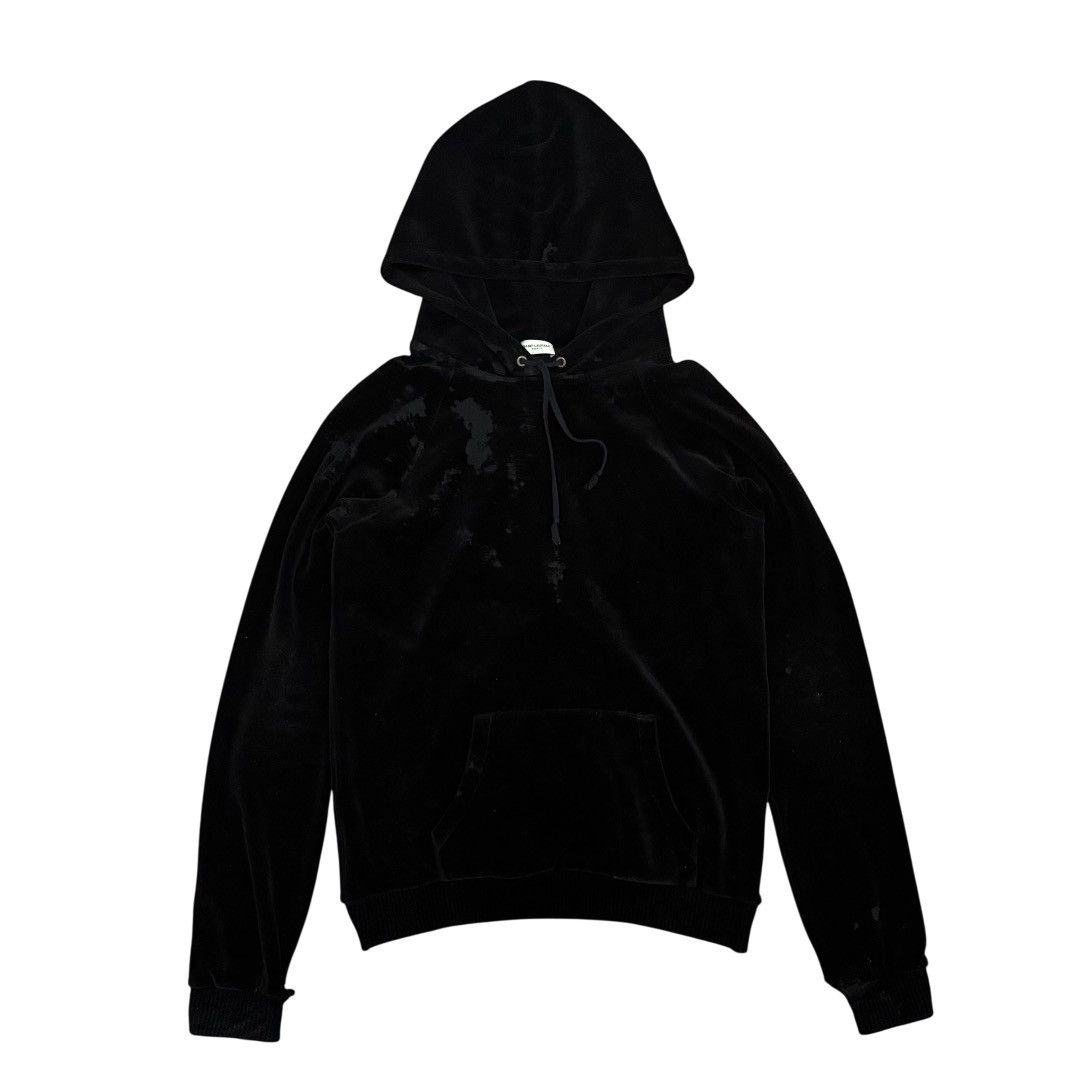 Saint Laurent Paris Velour Hoodie