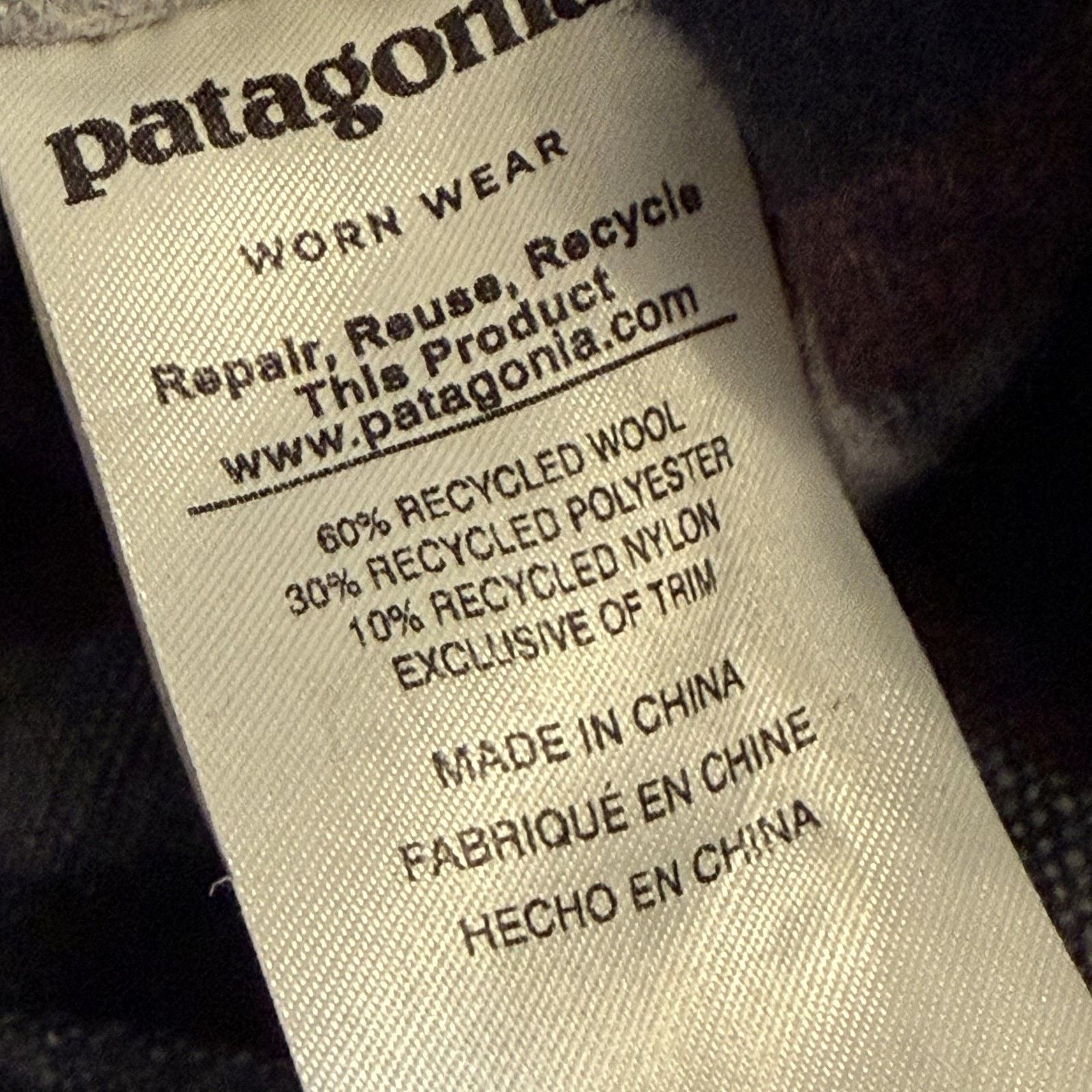 Patagonia Patagonia Recycled Wool Flannel Shirt Mens XL STY50785 Size US XL / EU 56 / 4 - 11 Thumbnail