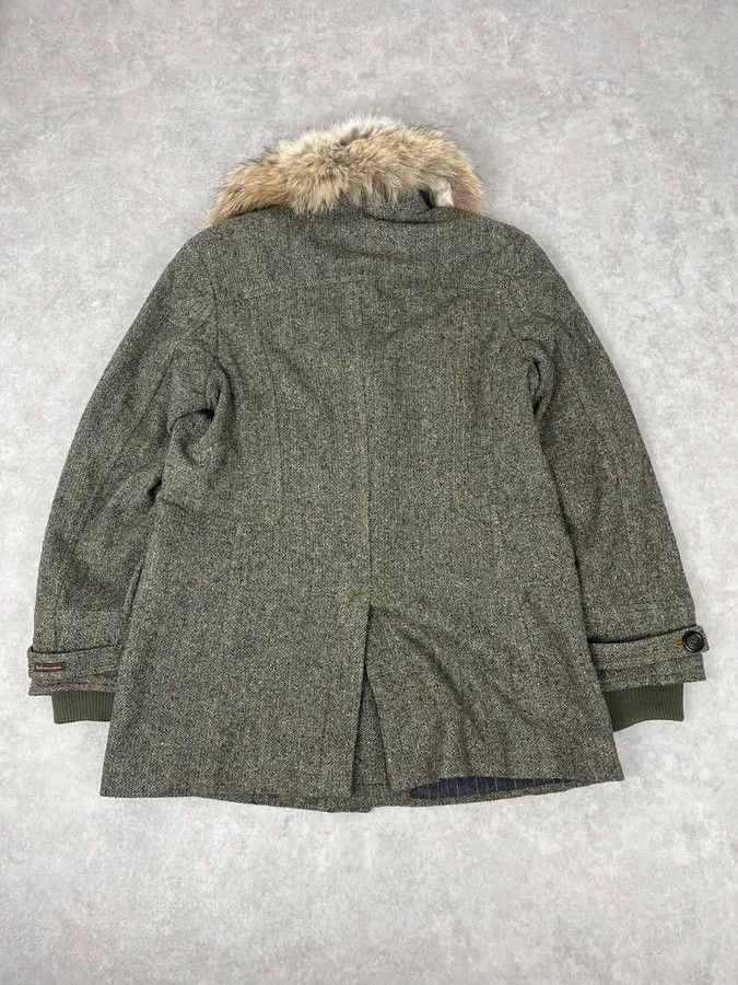 Dolce & Gabbana 2000s Dolce & Gabbana Fur Collar Grey Wool Imperial Jacket Size US M / EU 48-50 / 2 - 6 Thumbnail