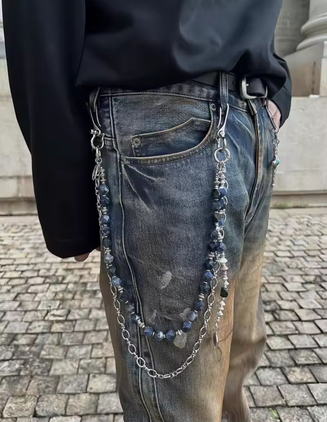 Vintage Combination 3 in 1 Combo Jeans Chain Peacock Strike Size ONE SIZE - 1 Thumbnail