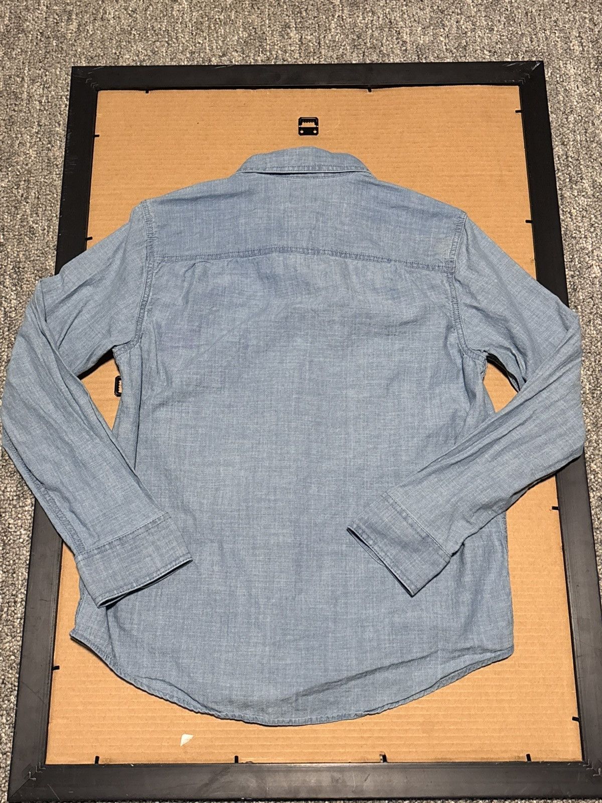 George Denim Shirt Men’s L Blue Long Sleeve Button Up Pocket George Size US L / EU 52-54 / 3 - 2 Thumbnail