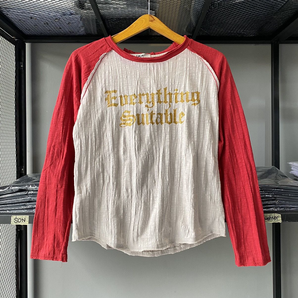 If Six Was Nine × Japanese Brand × Le Grande Bleu (L.G.B.) Japanese Poem Everything Suitable Distressed Long Sleeve Tee Size US M / EU 48-50 / 2 - 1 Thumbnail