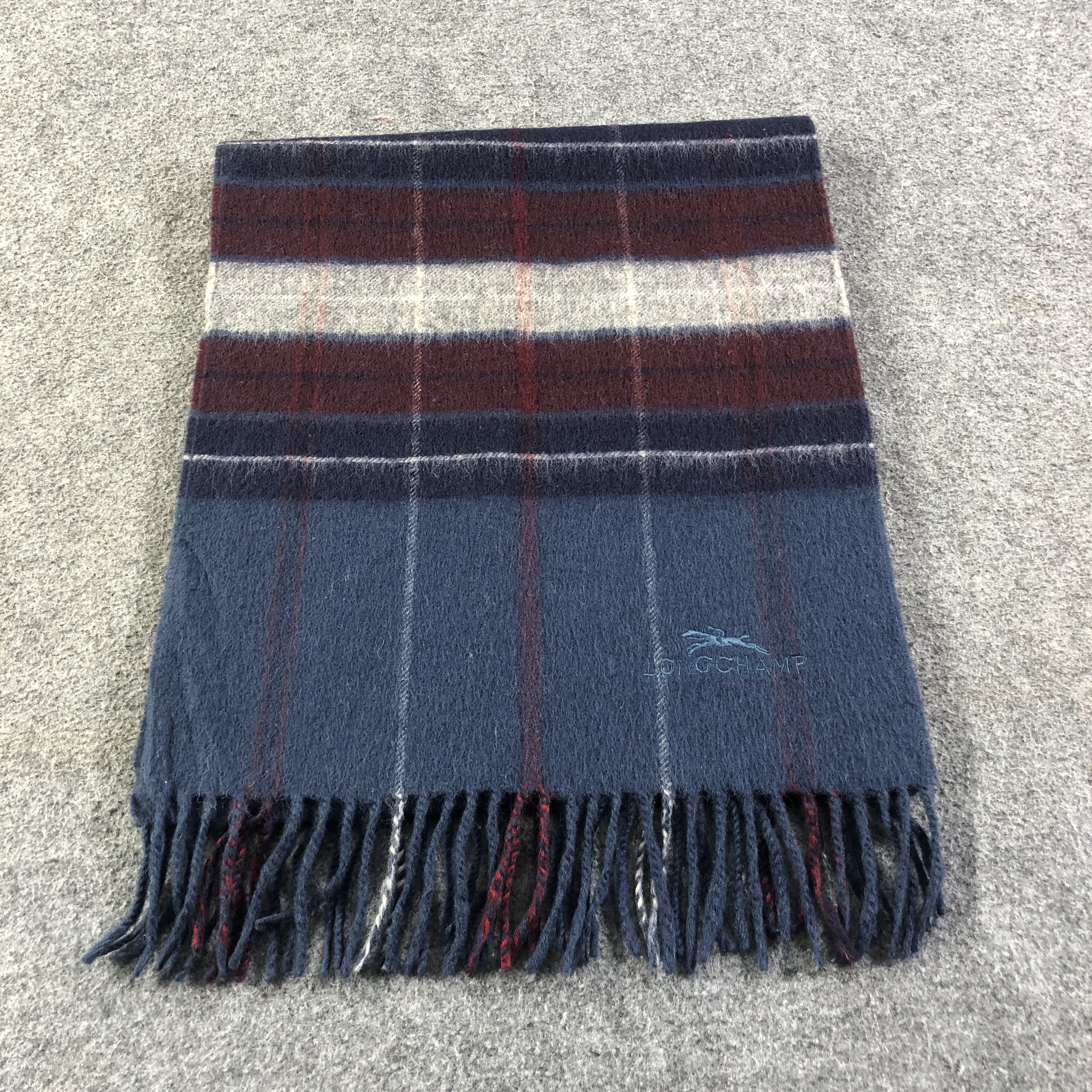 Longchamp Longchamp Wool Scarf Muffler V1142 Size ONE SIZE - 2 Thumbnail