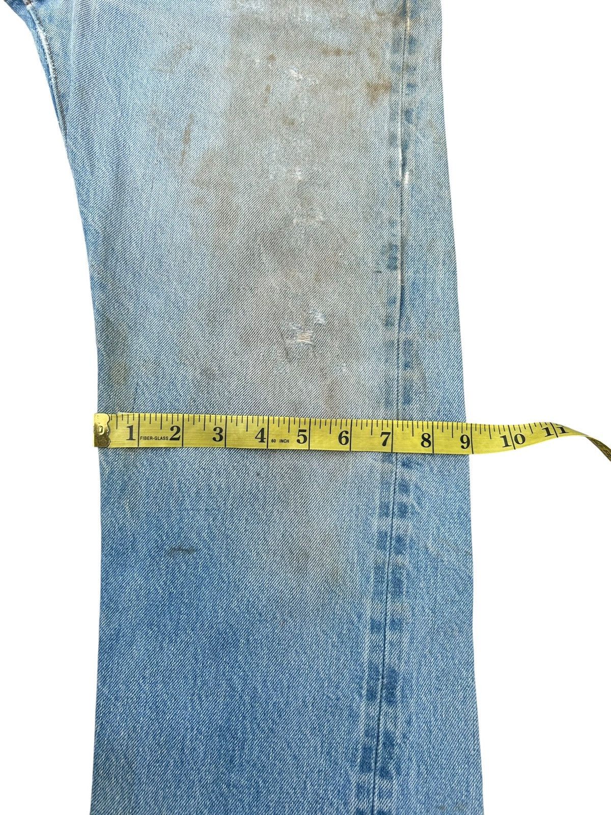 Kapital 80's THRASHED Levis 6 Selvedge Distressed Dirty Denim Jeans Size US 30 / EU 46 - 21 Thumbnail
