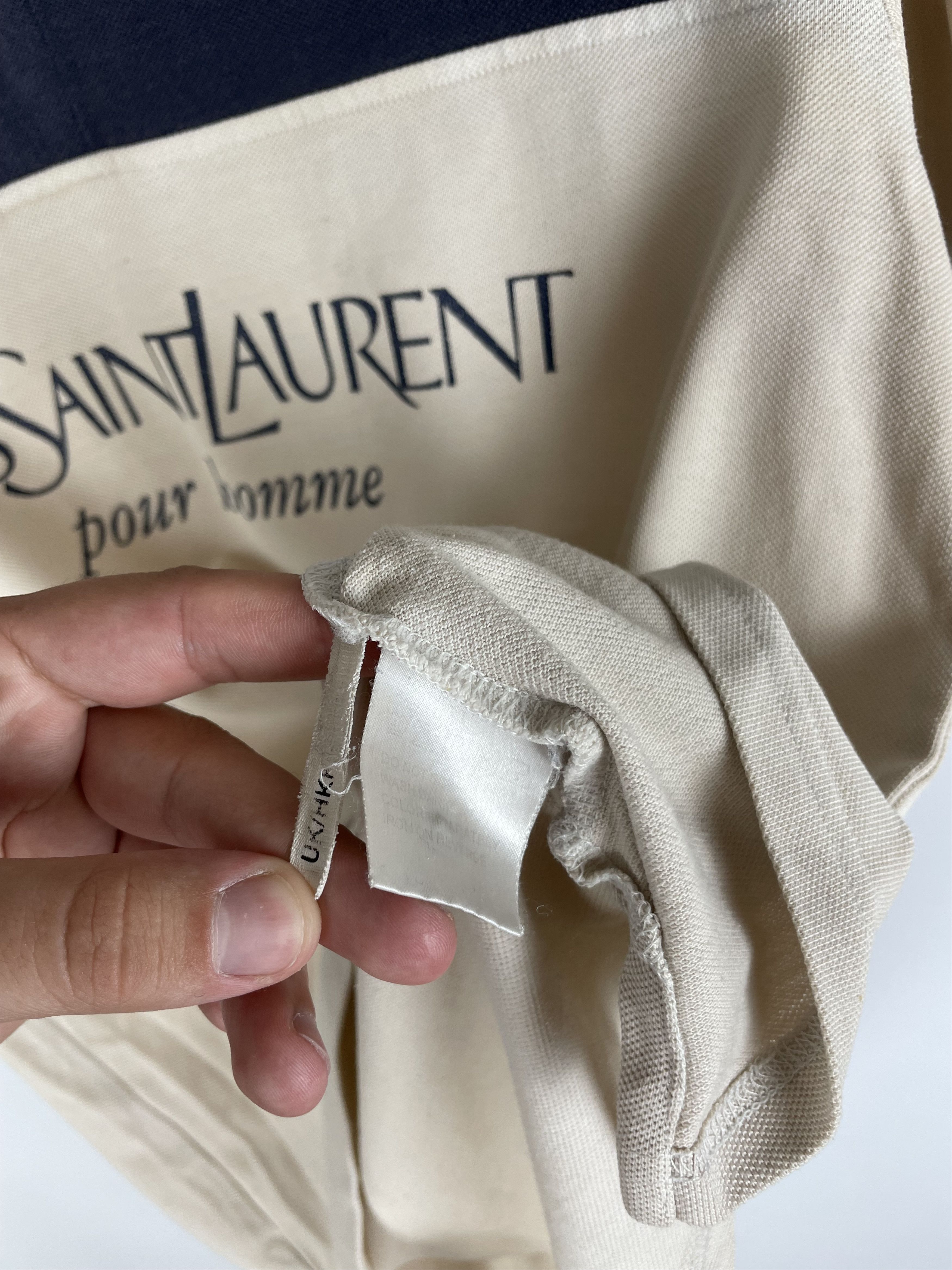 Vintage YSL Polo Shirt Yves Saint Laurent Polo Size US M / EU 48-50 / 2 - 6 Thumbnail