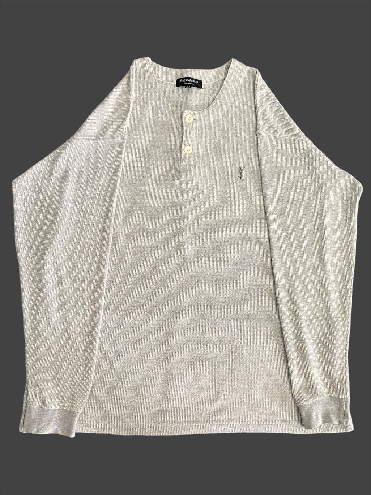 Yves Saint Laurent YSL Vintage White Longselve Classic Mode Size US M / EU 48-50 / 2 - 12 Thumbnail