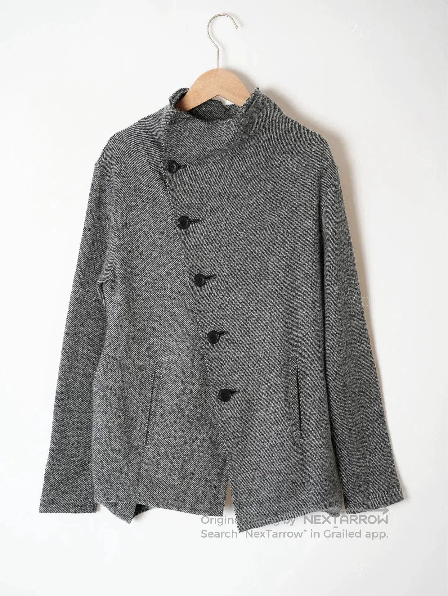 Yohji Yamamoto Yohji Yamamoto Gray Wool Jacket. Size US M / EU 48-50 / 2 - 1 Thumbnail