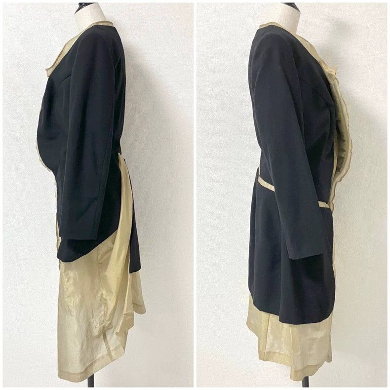 Comme des Garcons Comme Des Garcons Black Retro Gold Split Lined Design Jack Size M / US 6-8 / IT 42-44 - 2 Thumbnail