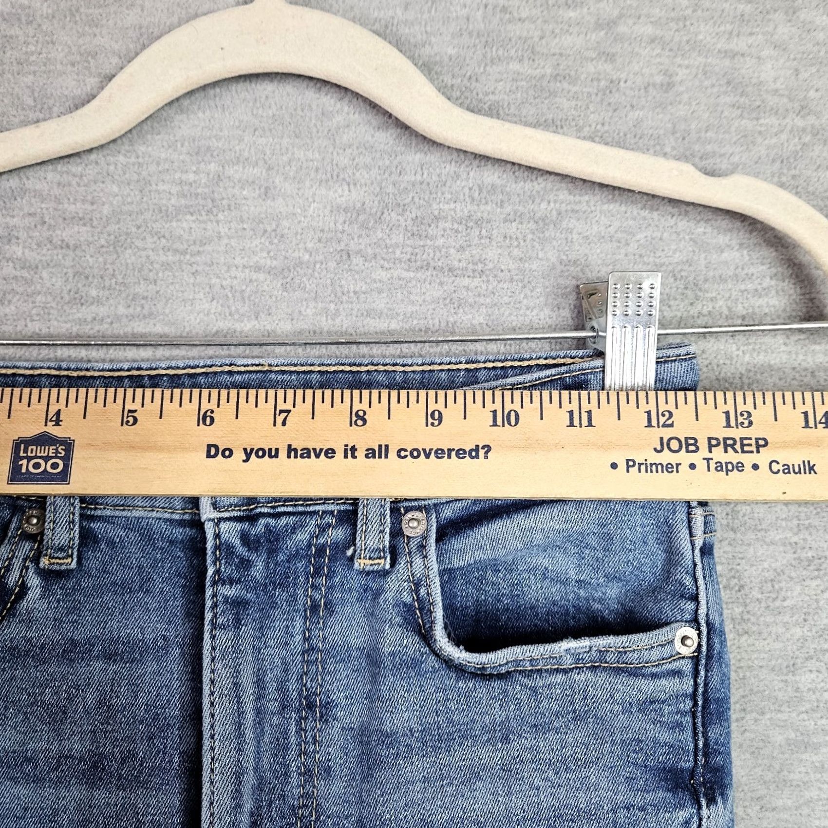 Vintage Lovers + Friends Jeans Size 24 High Rise Stretch Skinny Distressed Blue Denim Women's Size 42" / US 20 - 4 Thumbnail