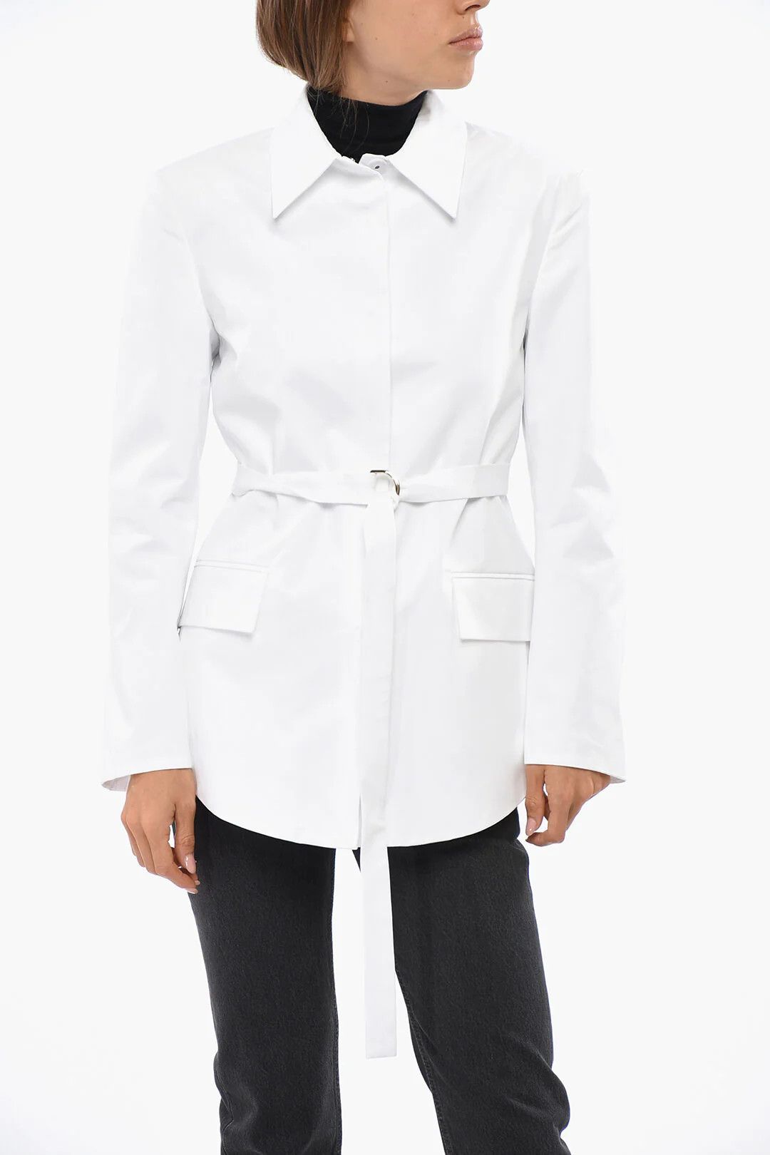 Valentino og1mm0426 Cotton Blazer in White Size S / US 4 / IT 40 - 1 Thumbnail