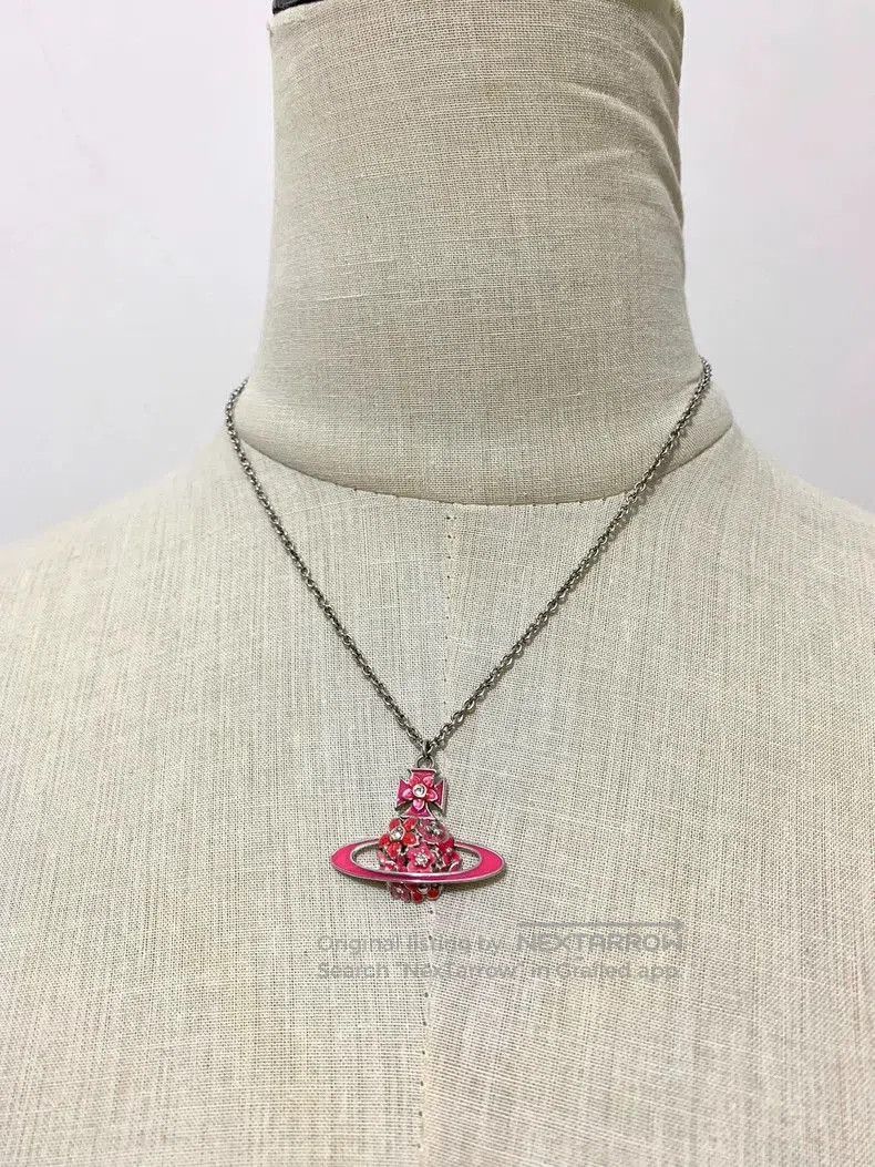 Vivienne Westwood Vivienne Westwood Pink Saturn Necklace . Size ONE SIZE - 2 Thumbnail
