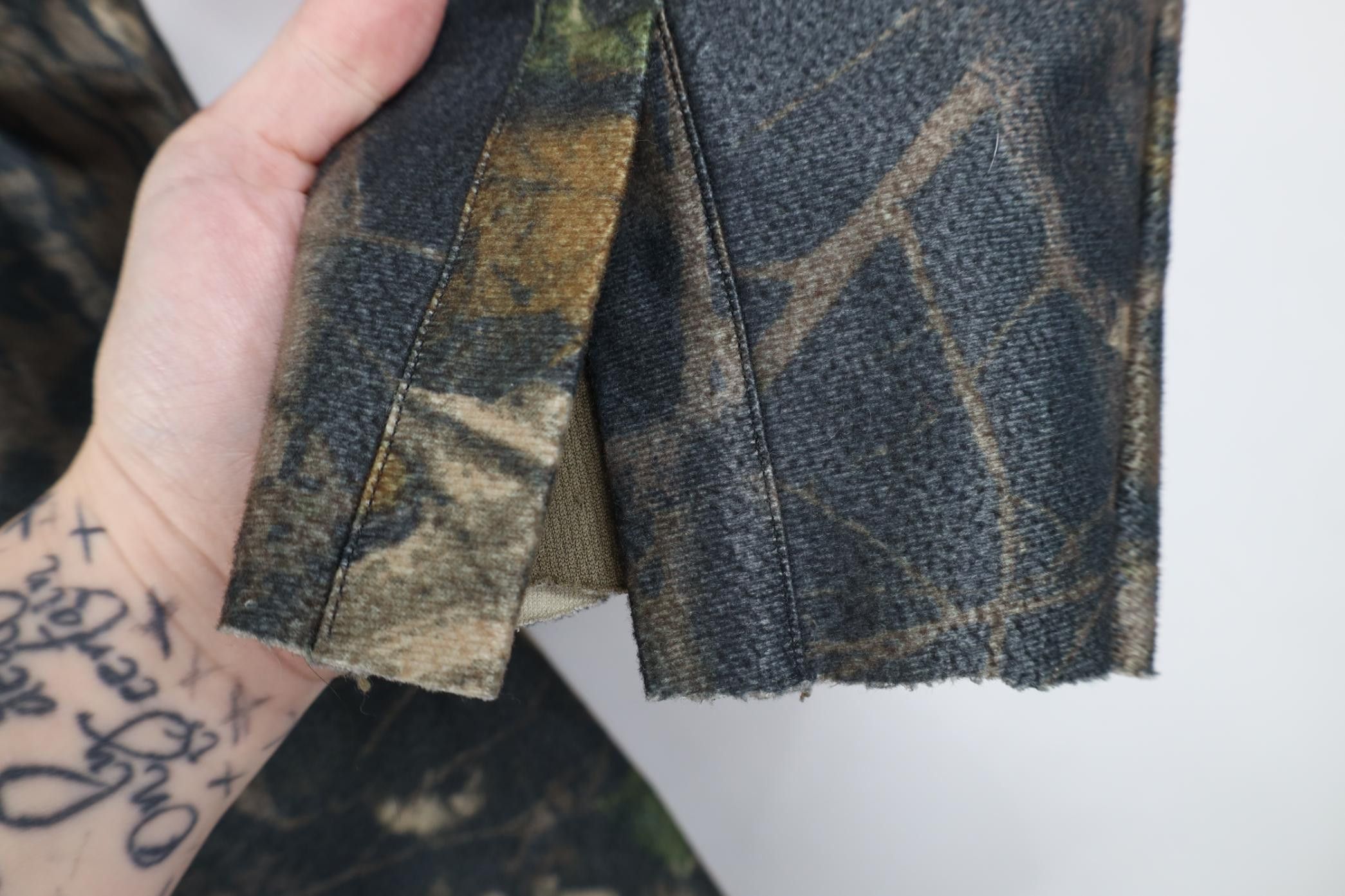 Cabelas Vintage 90s Cabelas Chamois Cloth Camouflage Shirt Jacket Size US L / EU 52-54 / 3 - 4 Thumbnail