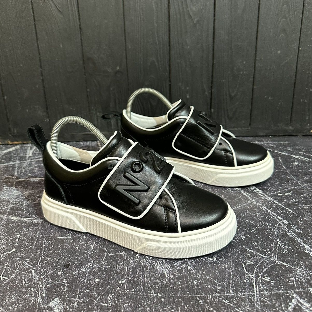 N21 N21 KIDS - Black Leather Sneakers Size 35 Size US 5 / IT 35 - 3 Thumbnail