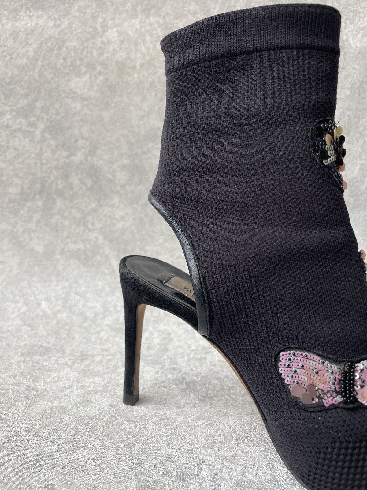 Valentino Valentino Garavani Butterfly Knit Ankle Boots Size 36 US 6 Size US 6 / IT 36 - 5 Thumbnail