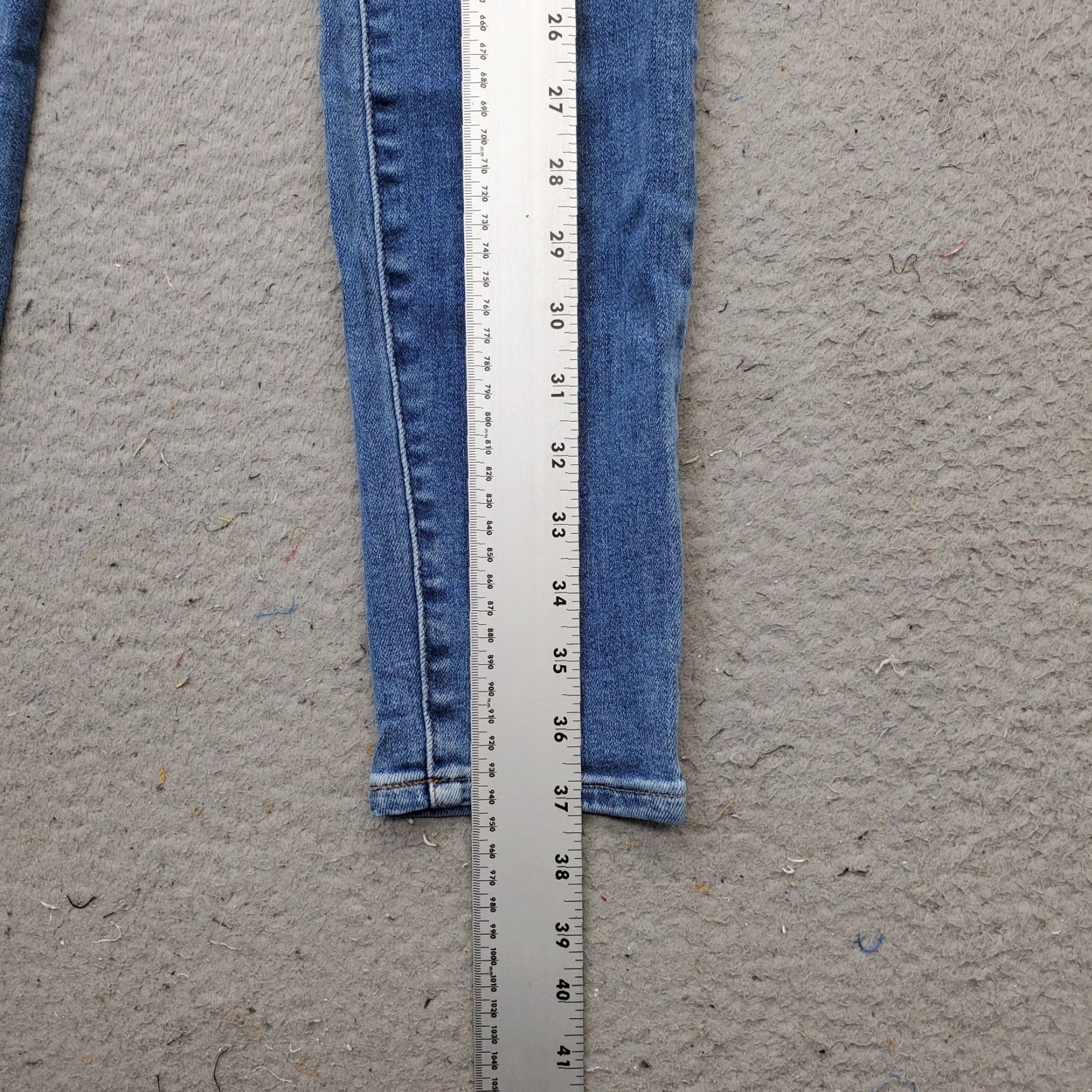 Madewell Madewell Jeans Women's 26 Blue Denim Skinny 5-Pocket Design Size 26" / US 2 / IT 38 - 3 Thumbnail