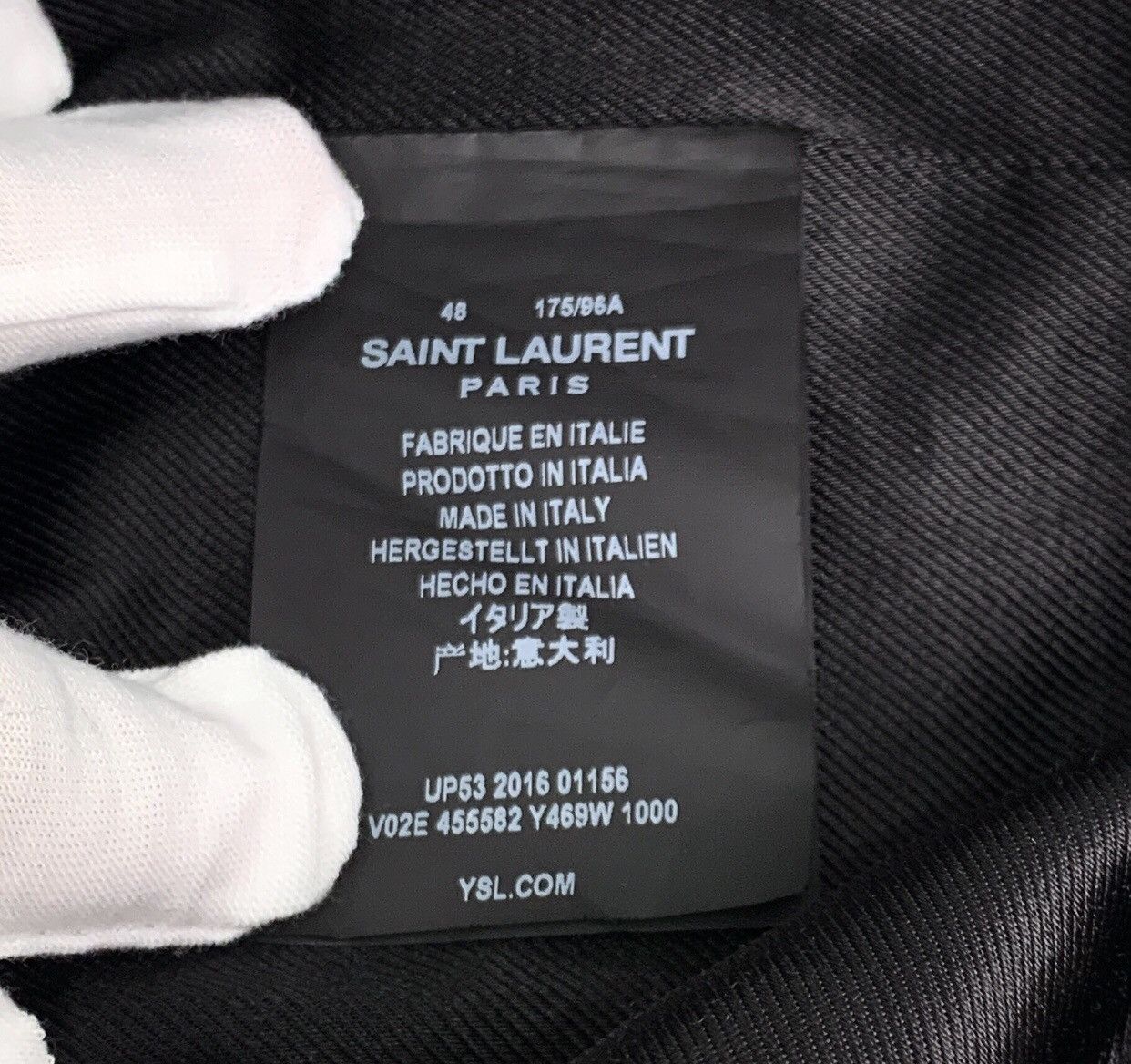 Saint Laurent Paris Saint Laurent SLP Black Shark Zipper Jacket2412-Nextarrow Size US M / EU 48-50 / 2 - 6 Thumbnail