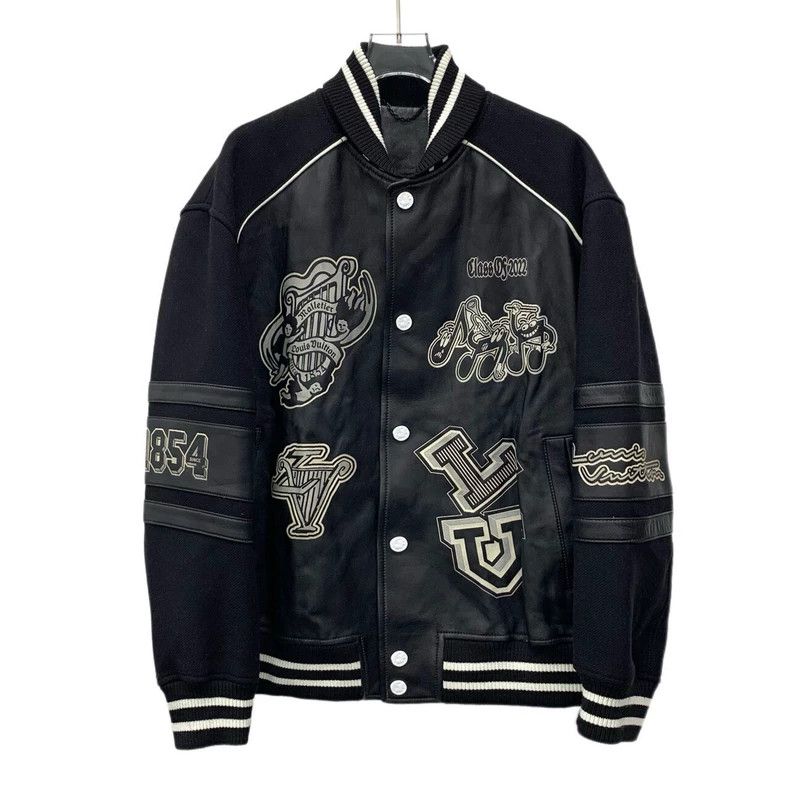 Louis Vuitton Louis Vuitton Black logo monogrammed sheepskin long-sleeve Size US L / EU 52-54 / 3 - 1 Thumbnail