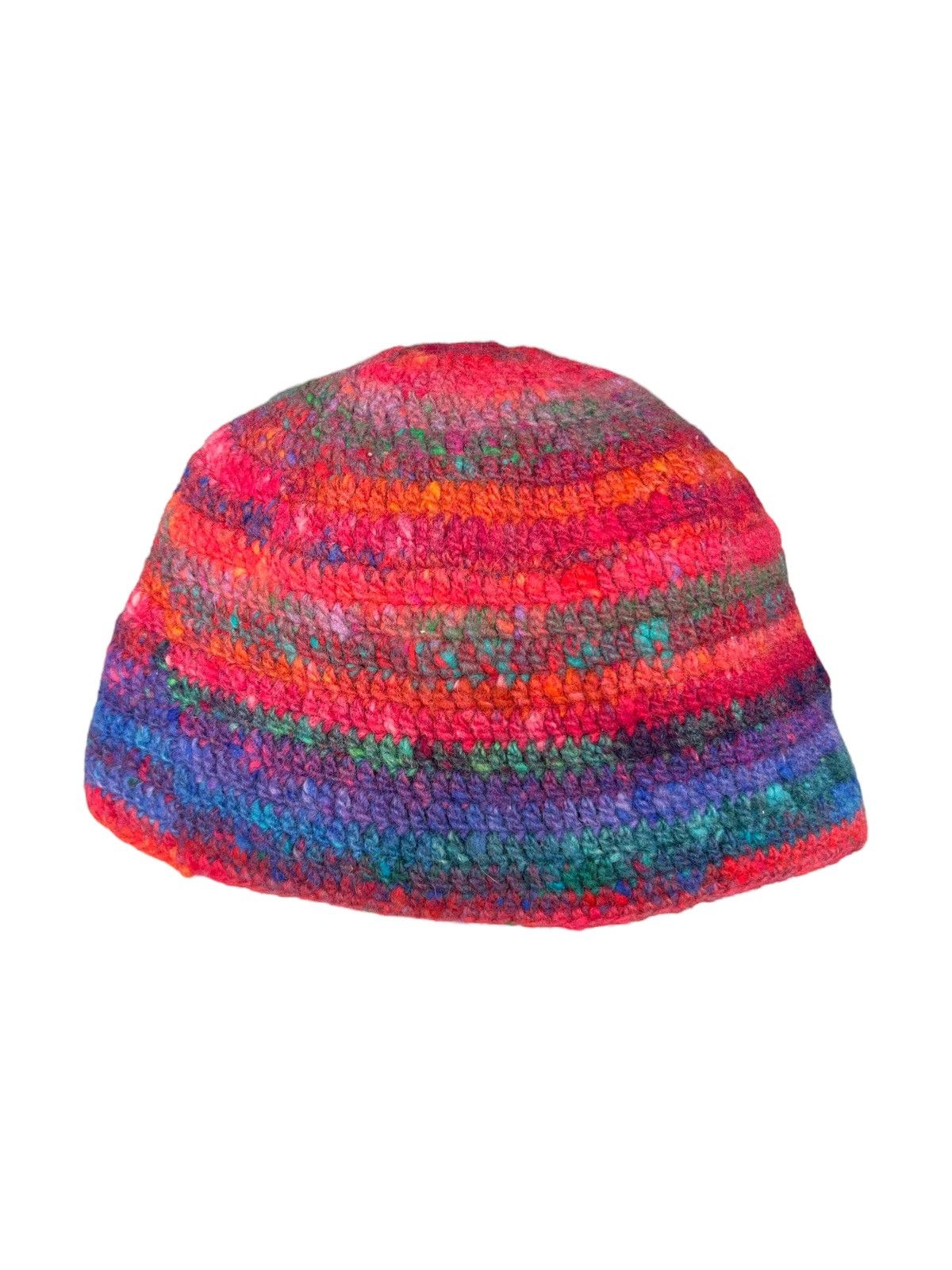 Japanese Brand × Kapital × Vintage Crochet knitted handmade Beanie Hats Rare☠️☠️ Size ONE SIZE - 1 Thumbnail