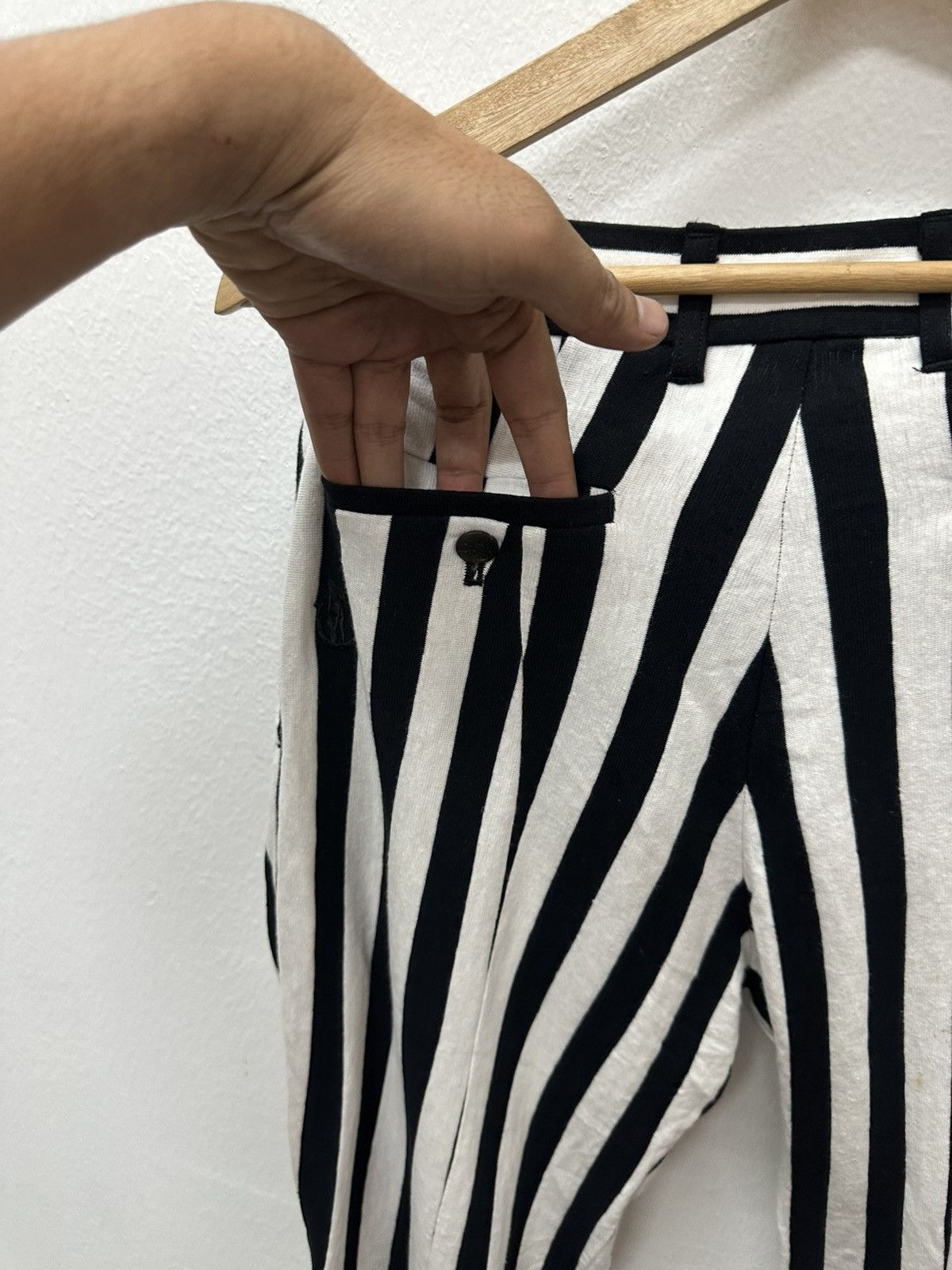 Hysteric Glamour Hysteric Glamour Stripe Prisoner Pants Size US 30 / EU 46 - 22 Thumbnail
