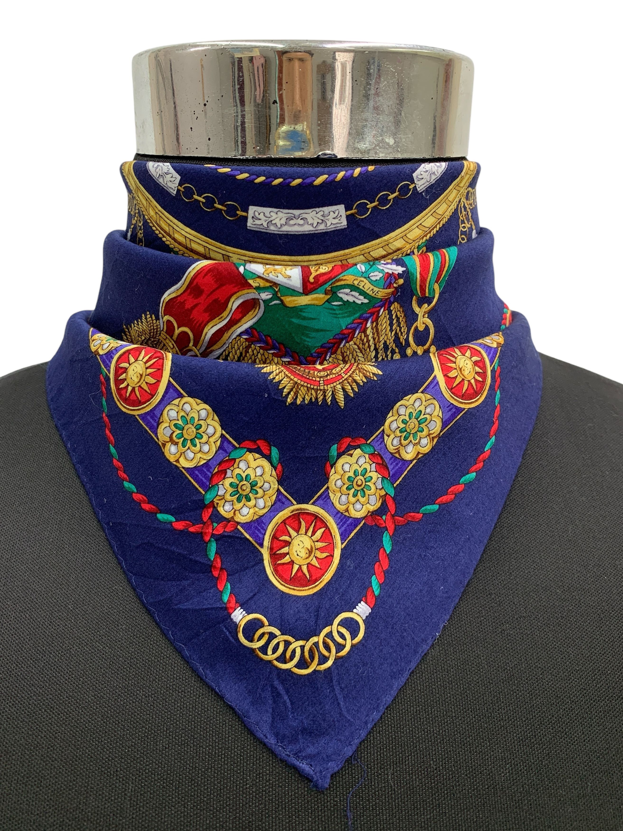 Celine × Vintage Vintage Celine Handkerchief/Neckerchief - HKA980 Size ONE SIZE - 1 Thumbnail