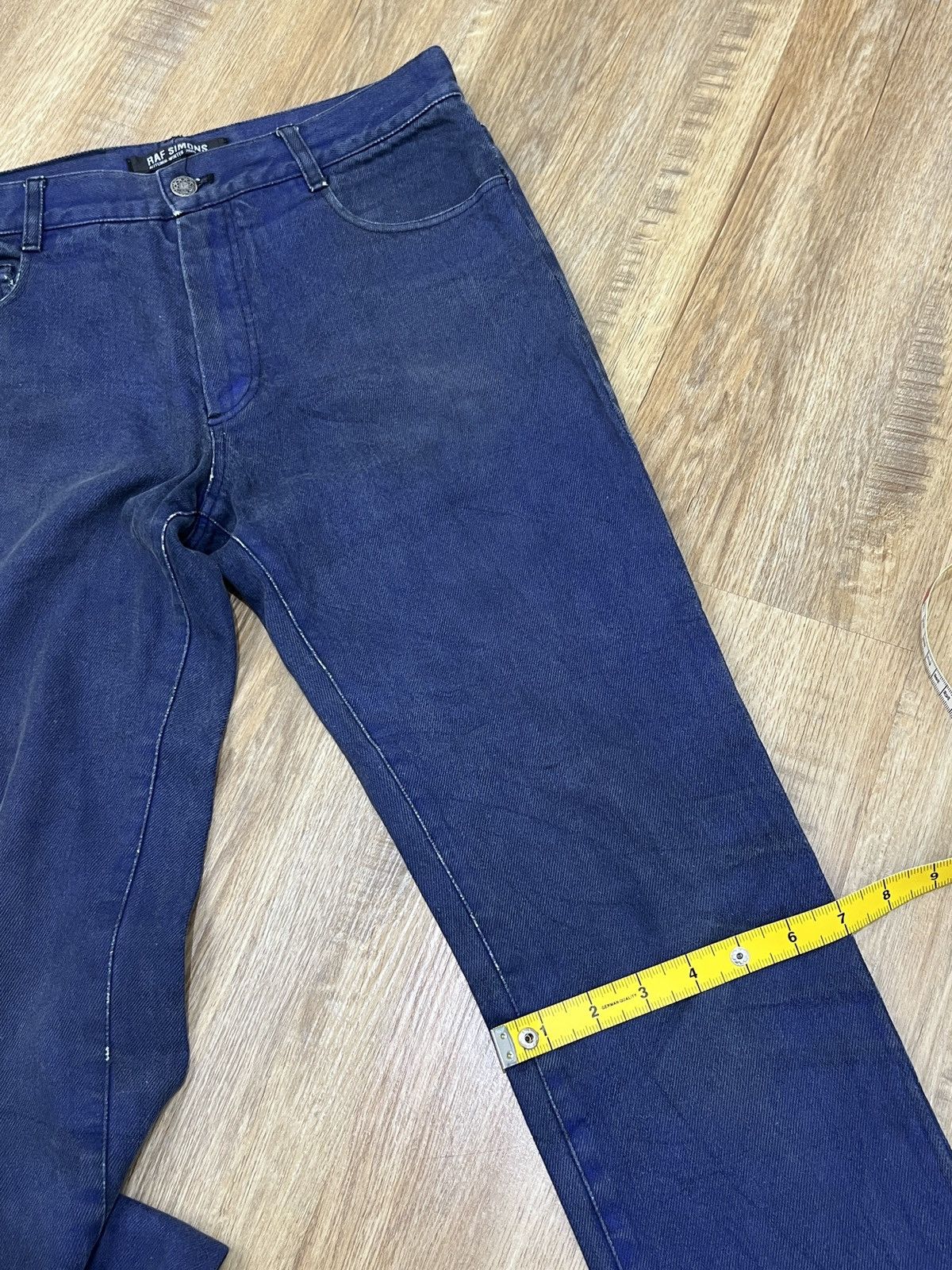 Designer × Japanese Brand × Raf Simons VINTAGE RAF SIMONS AUTUMN WINTER 2005-2006 DESIGNER DENIM Size US 30 / EU 46 - 18 Thumbnail