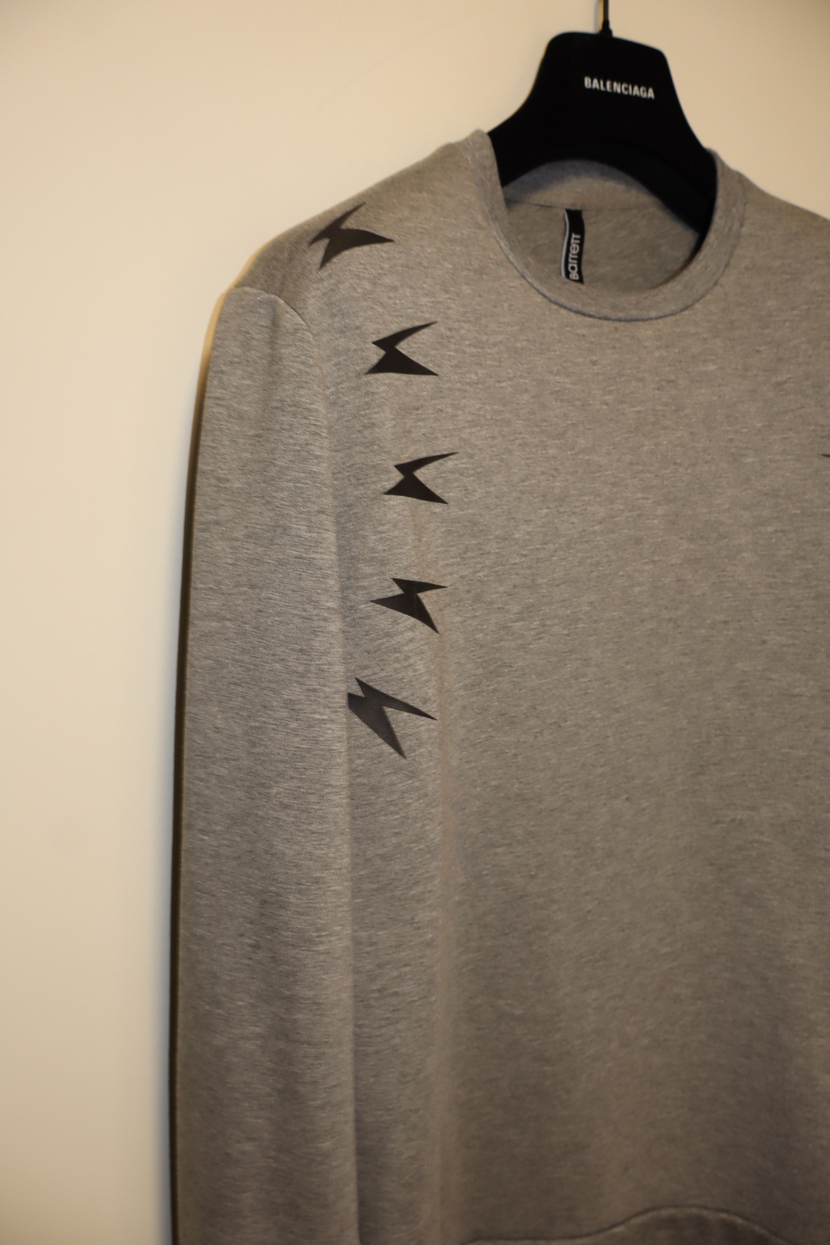 Neil Barrett Neoprene bolts print sweatshirt Size US XL / EU 56 / 4 - 3 Thumbnail