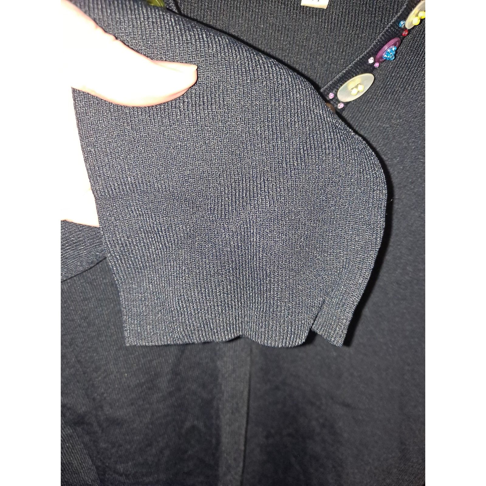 Other Vintage Joseph A Black V Neck Polo With Button Decoration Size M / US 6-8 / IT 42-44 - 5 Thumbnail