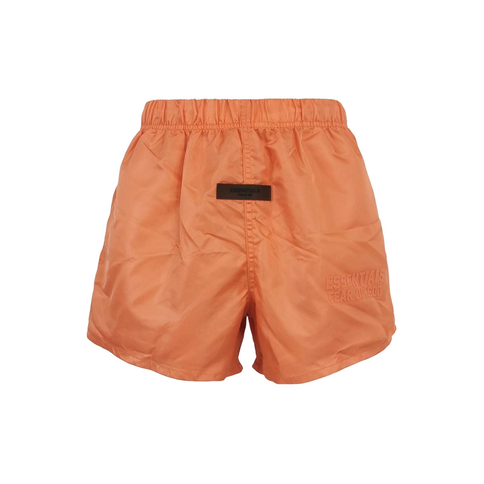 FOG Fear of God Essentials Orange Nylon Logo Shorts XXS Size US 26 / EU 42 - 1 Thumbnail