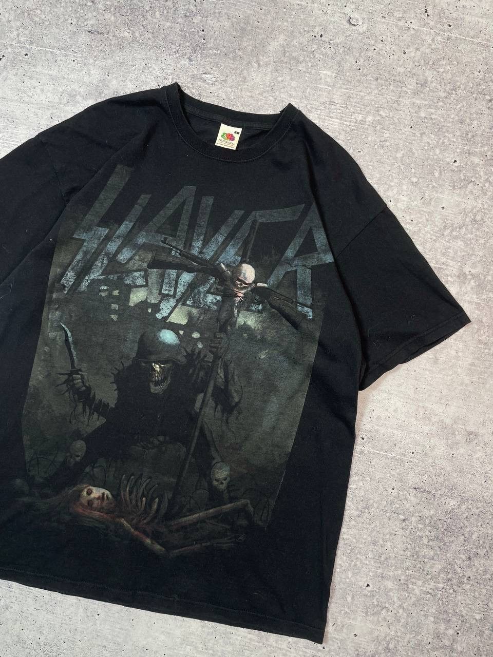 Band Tees Vintage 00s Slayer Tour Merch Band Tee T-Shirt Y2K Size US L / EU 52-54 / 3 - 3 Thumbnail