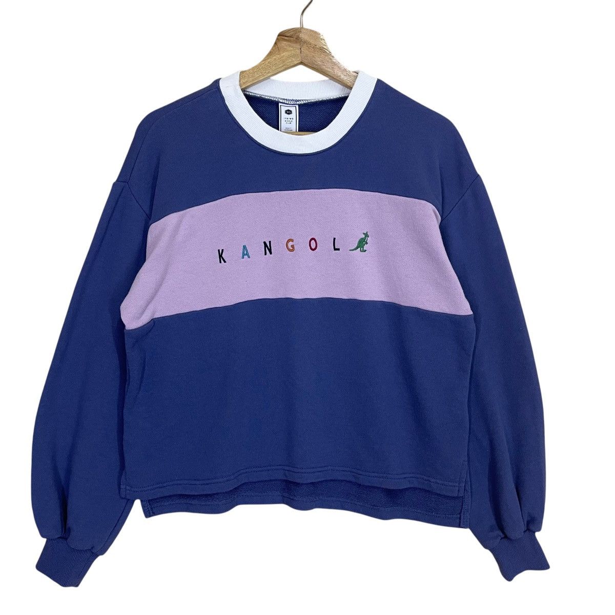 Japanese Brand × Kangol KANGOL PULLOVER CROPPED SWEATSHIRT Size US S / EU 44-46 / 1 - 1 Thumbnail