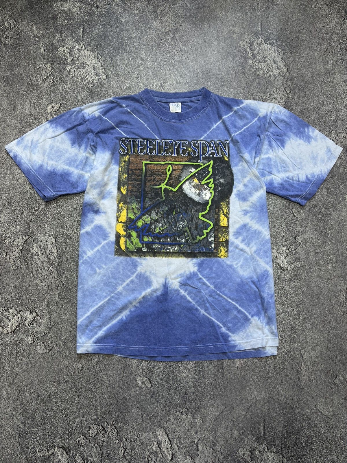 Band Tees × Vintage Steeleye Span Tie Dye Shirt UK Tour 97 Folk Rock Band Men's Size US XL / EU 56 / 4 - 1 Thumbnail