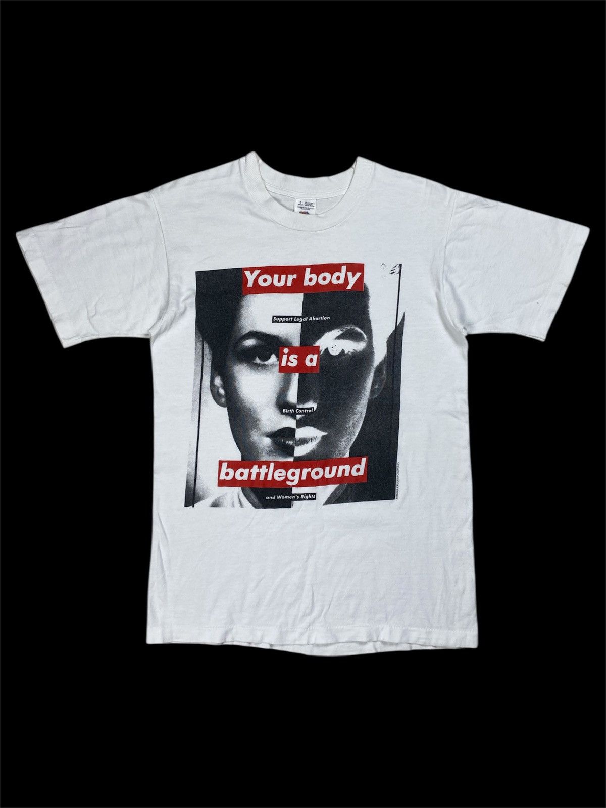 Barbara Kruger Vintage Barbara Kruger Your body is a battleground T-Shirt Size US S / EU 44-46 / 1 - 1 Thumbnail