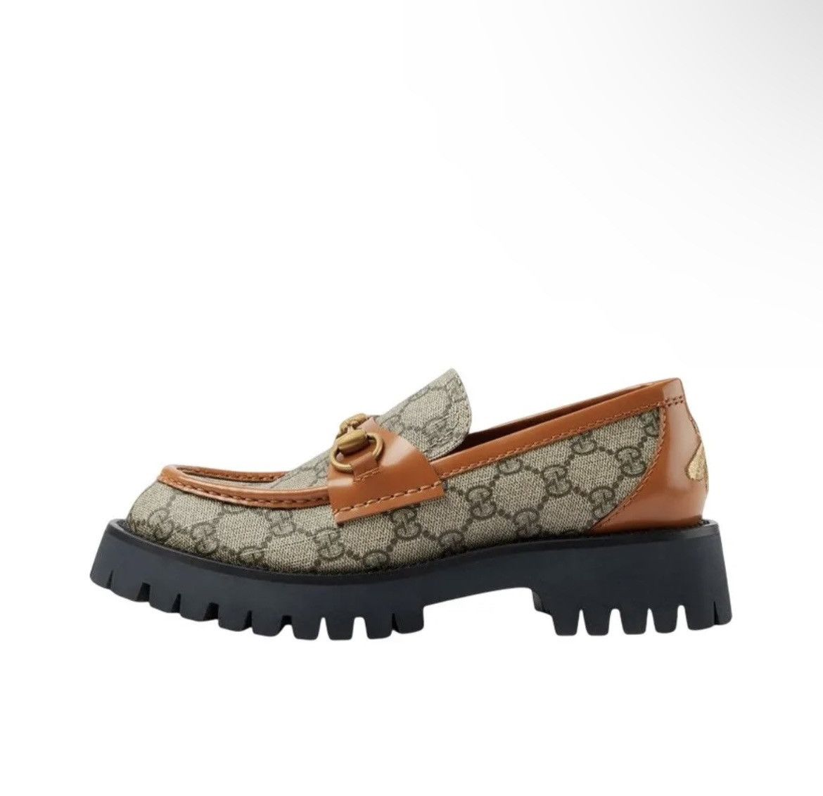 Gucci Gucci GG Monogram Horsebit Lug Sole Loafer size 35.5 Size US 5.5 / IT 35.5 - 2 Thumbnail