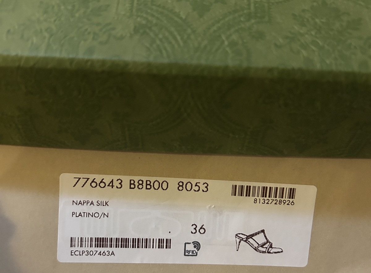 Gucci Gucci 75mm Horsebit Detail Leather Sandal Nappa Silk size 36 Size US 6 / IT 36 - 6 Thumbnail