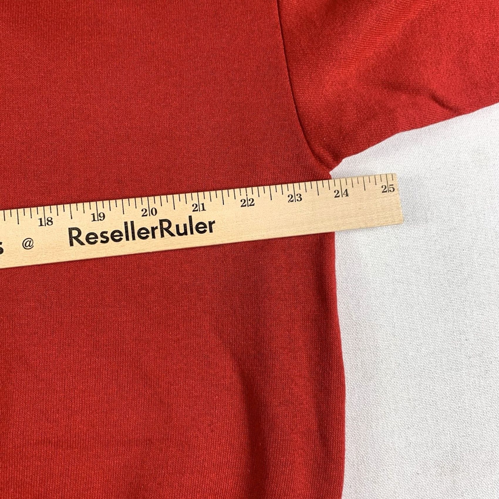 Jerzees VINTAGE Jerzees Mens XL Red Crew Neck Sweater Made in USA 90s NWT Long sleeve Shirt Mens Size US XL / EU 56 / 4 - 5 Thumbnail