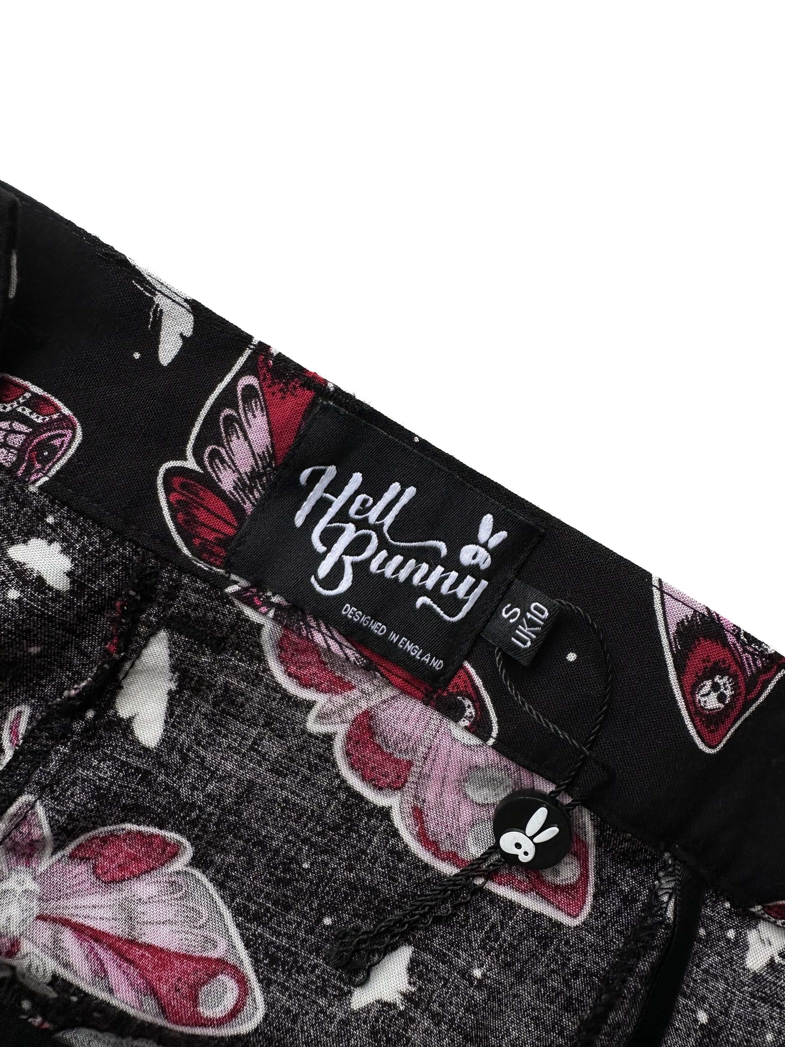 Other Hell Bunny black moth skirt Size 28" / US 6 / IT 42 - 2 Thumbnail