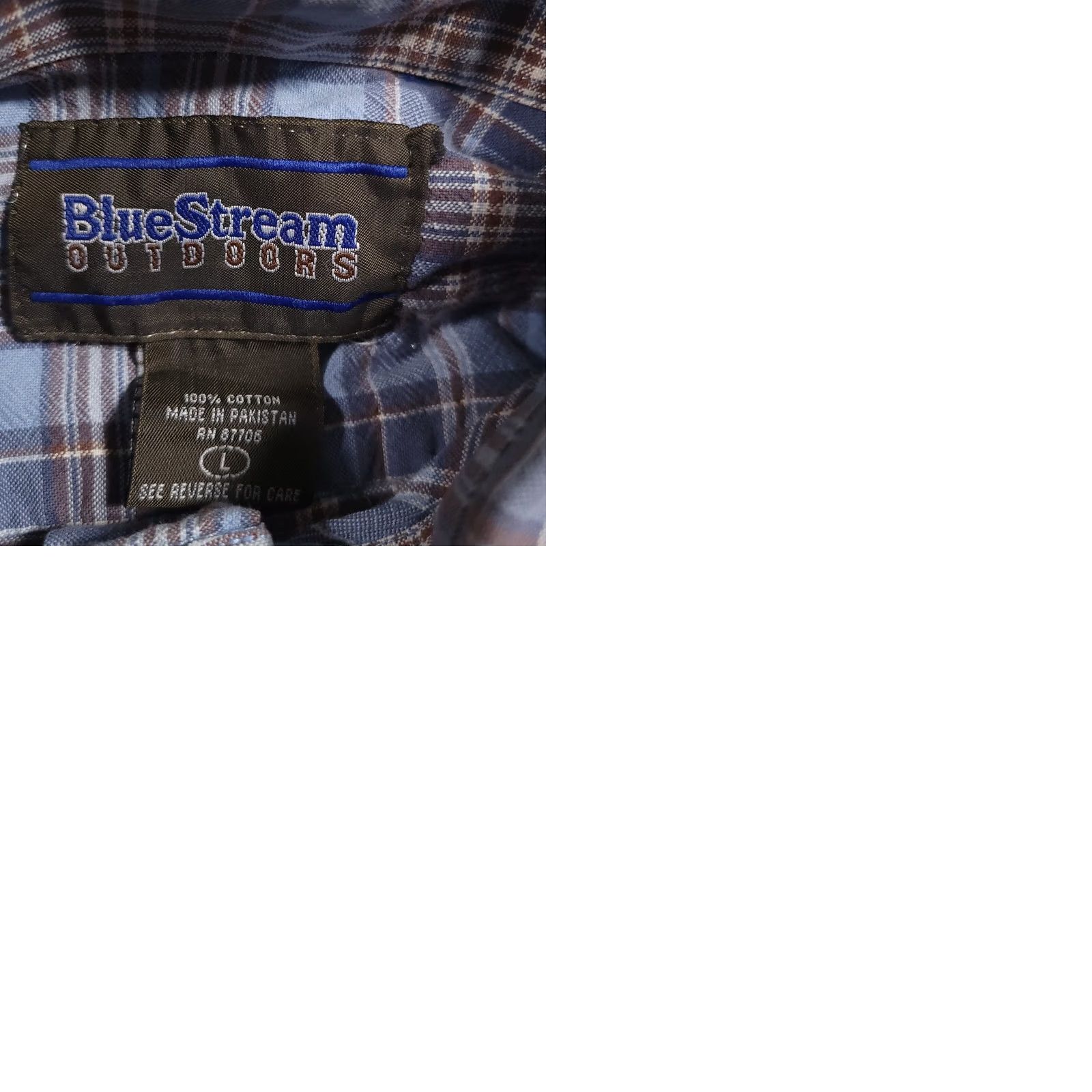 Vintage VINTAGE BlueStream Outdoors Plaid Long Sleeve Fishing Shirt Mens L Blue Button Up Size US L / EU 52-54 / 3 - 9 Thumbnail