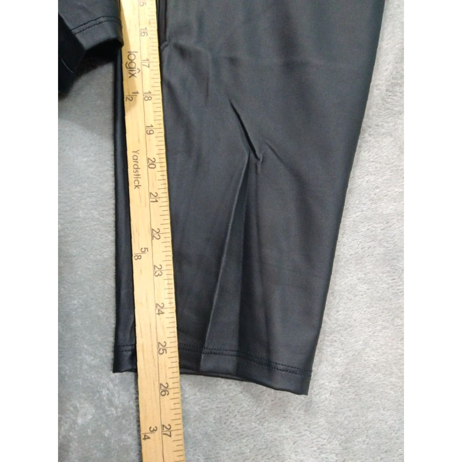 Torrid Torrid Leggings Womens 4 Plus Black Faux Leather Stretch Full Length Pattern: Solid Casual Activewear Travel Size 27" / US 4 / IT 40 - 5 Thumbnail