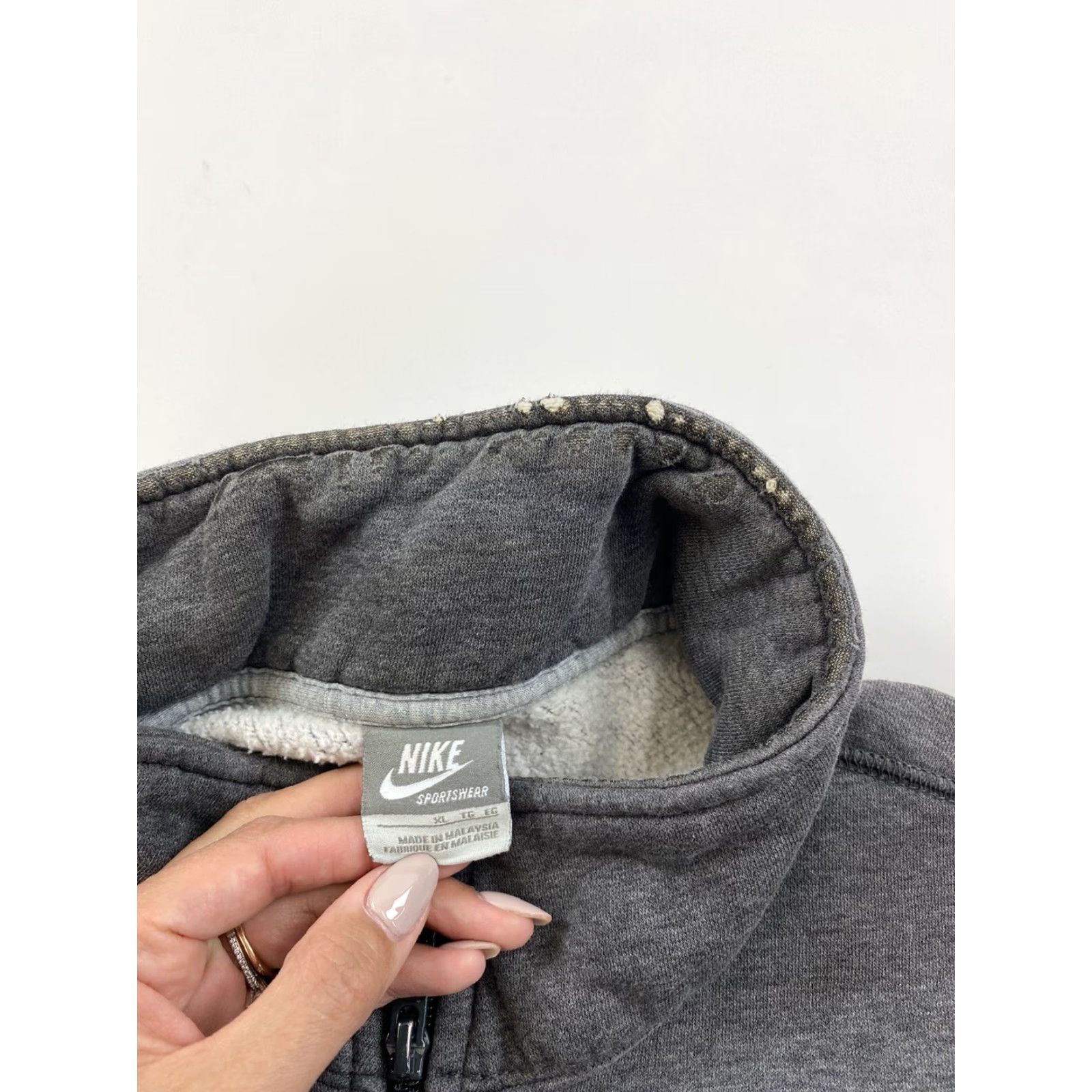 Nike Nike Full Zip Sweatshirt Mens XL Grey Size US XL / EU 56 / 4 - 3 Thumbnail