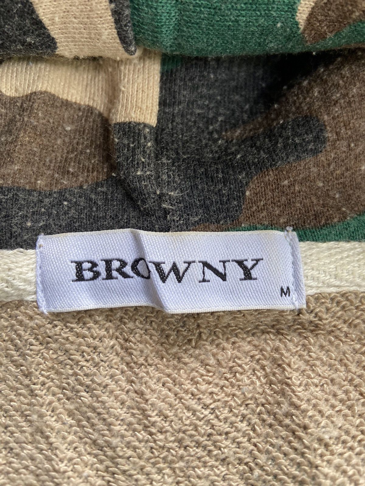 Japanese Brand BROWNY ARMY STYLE ZIP HOODIE Size US M / EU 48-50 / 2 - 14 Thumbnail
