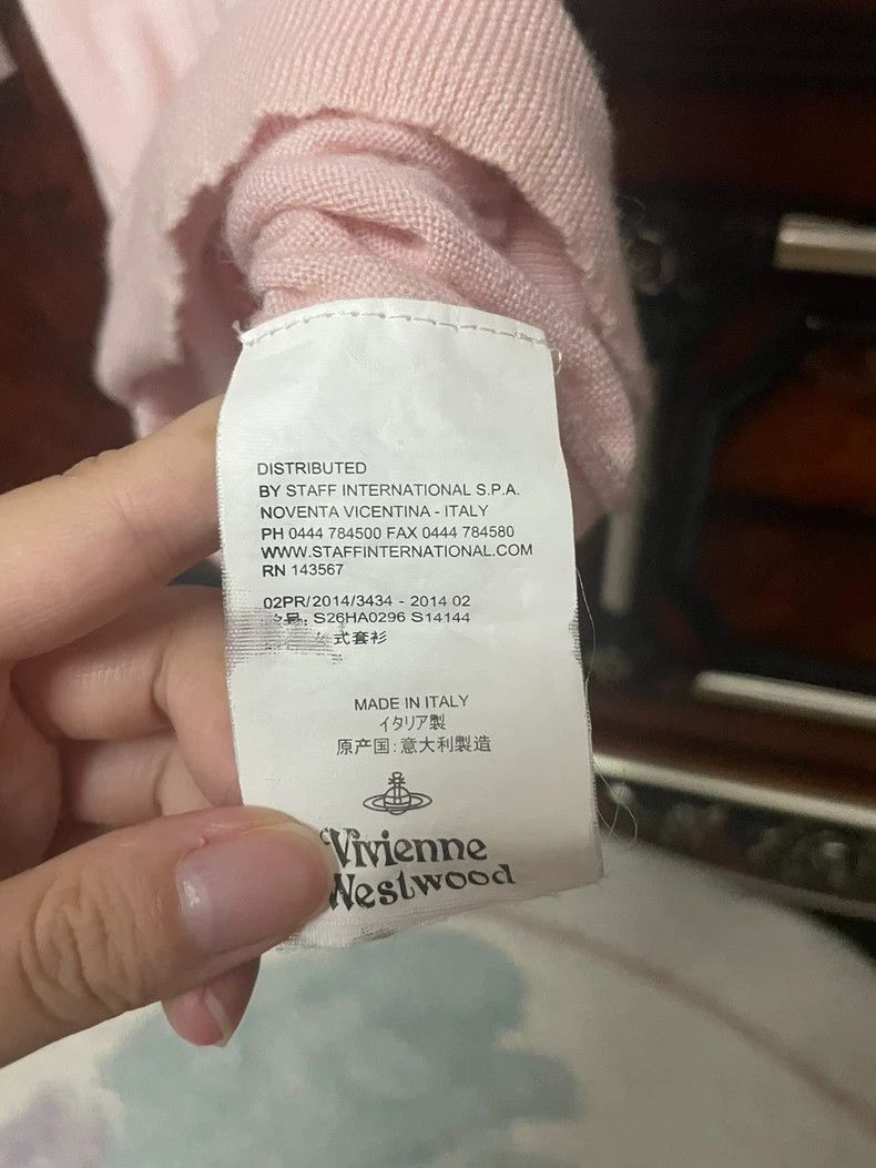 Vivienne Westwood Vivienne Westwood Light pink woolen short sleeves Size S / US 4 / IT 40 - 4 Thumbnail