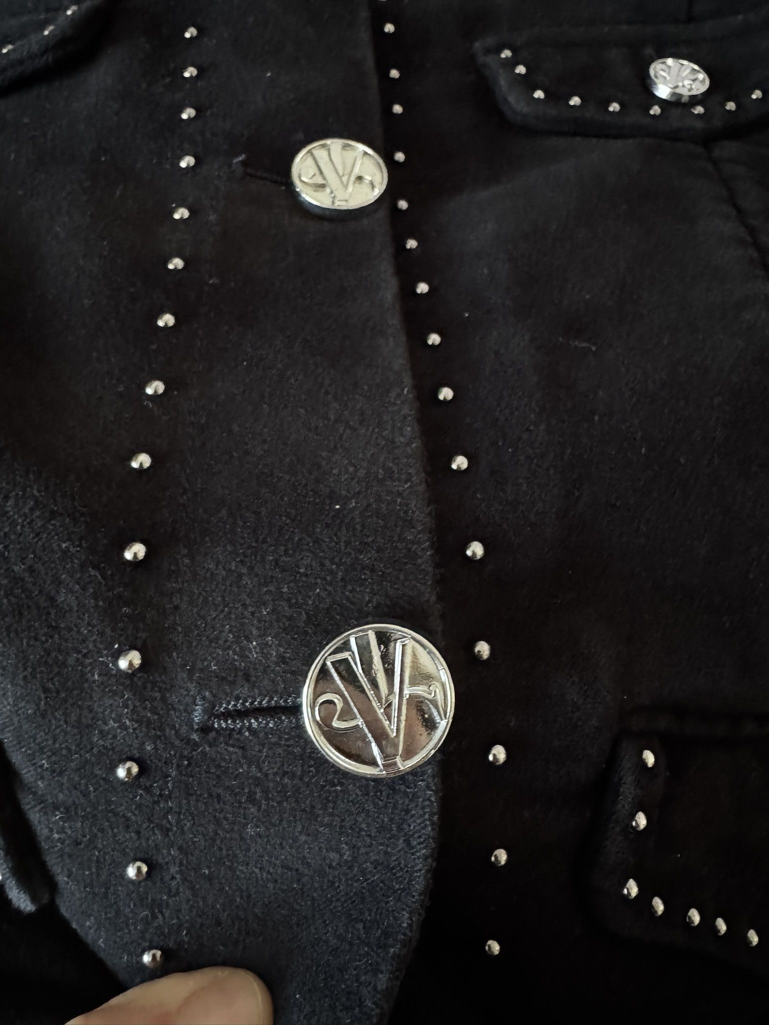 Versace Jeans Couture Vintage Y2K Versace Jeans Couture Black Jacket Italy XS-S Size XS / US 0-2 / IT 36-38 - 5 Thumbnail