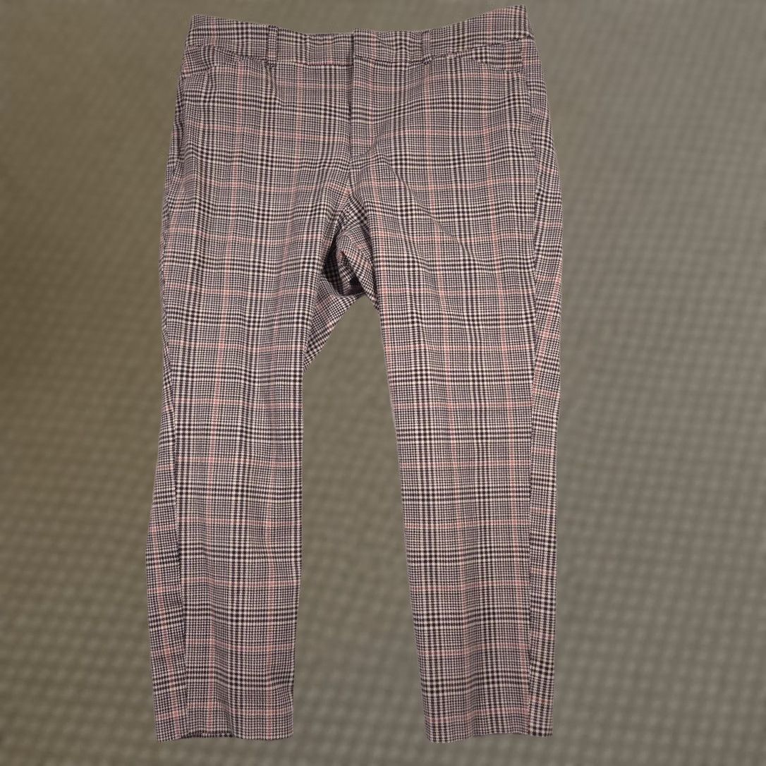 Old Navy Old Navy Pants Womens 16 Multicolor Plaid High Rise Pixie Ankle Slim Stretch Pants Size 38" / US 16 / IT 52 - 1 Thumbnail