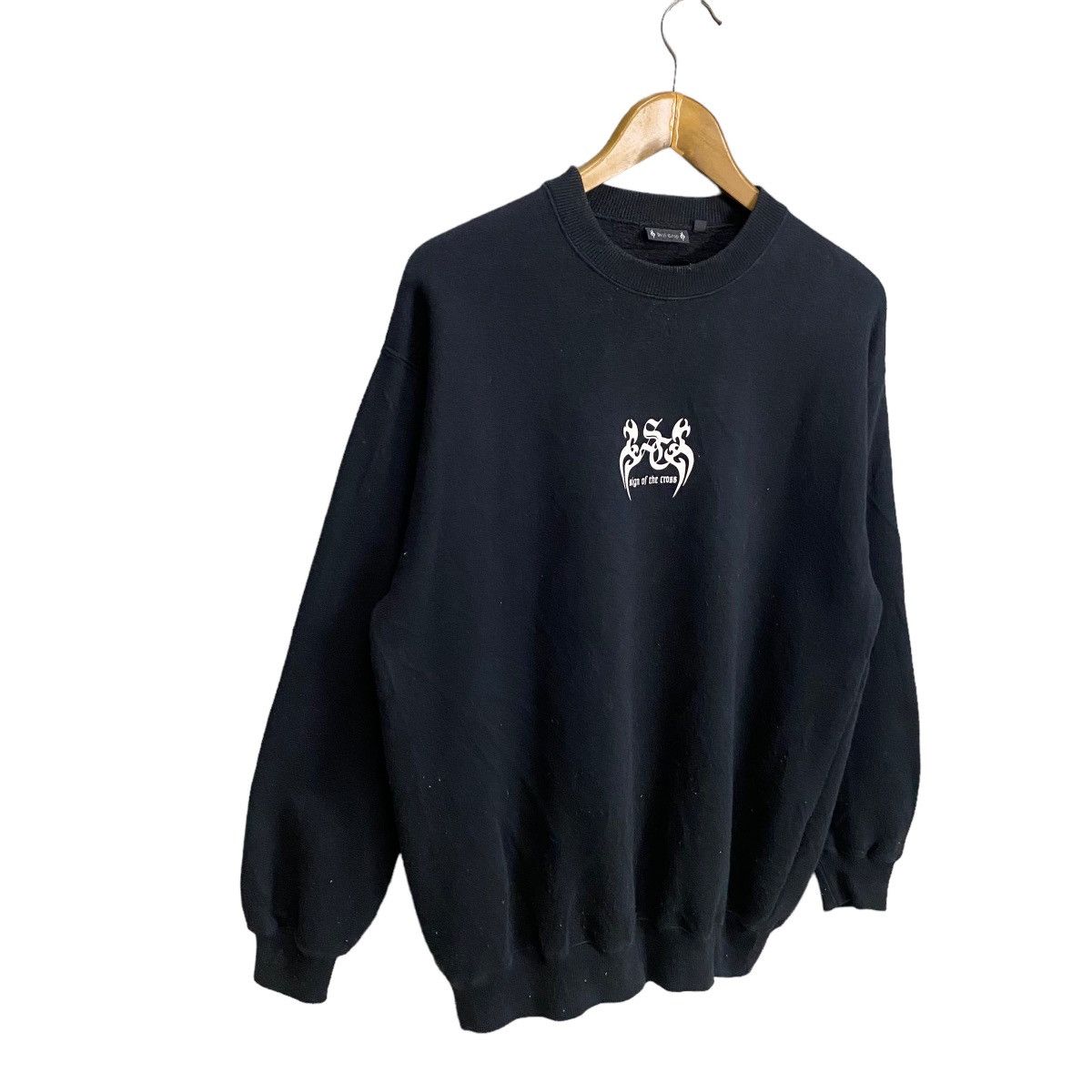 Japanese Brand HILL CROP SIGN OF THE CROSS SWEATSHIRT Size US L / EU 52-54 / 3 - 3 Thumbnail